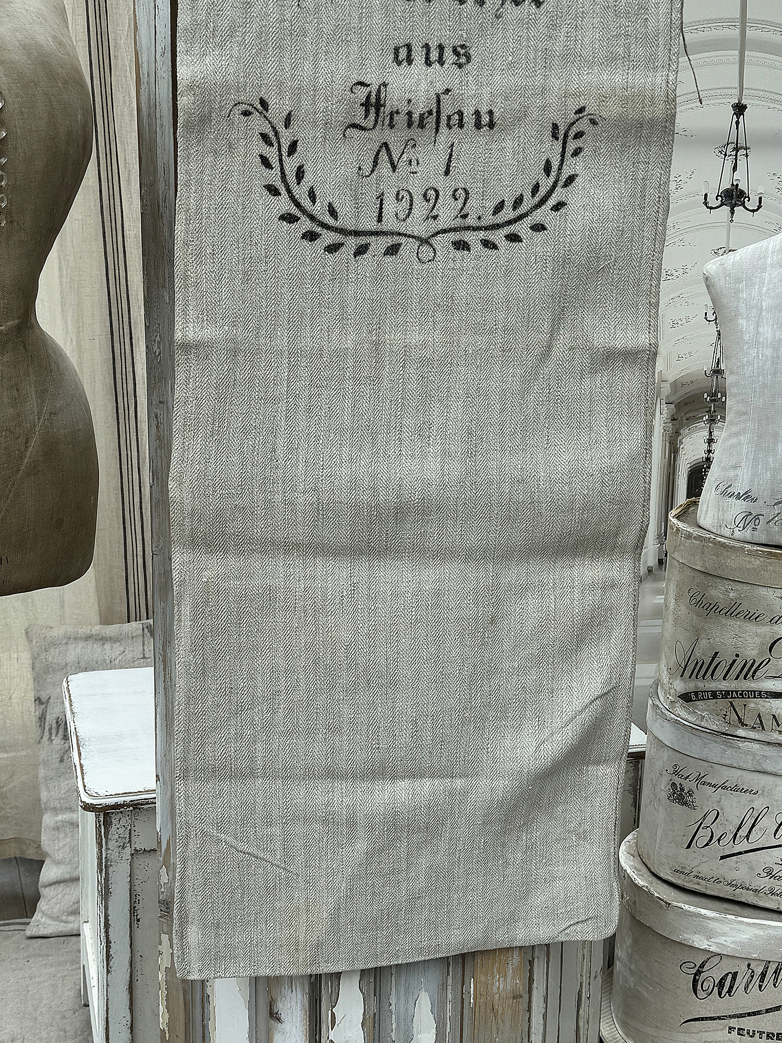 Antiker heller Leinensack/ Mehlsack 1922 No.1***