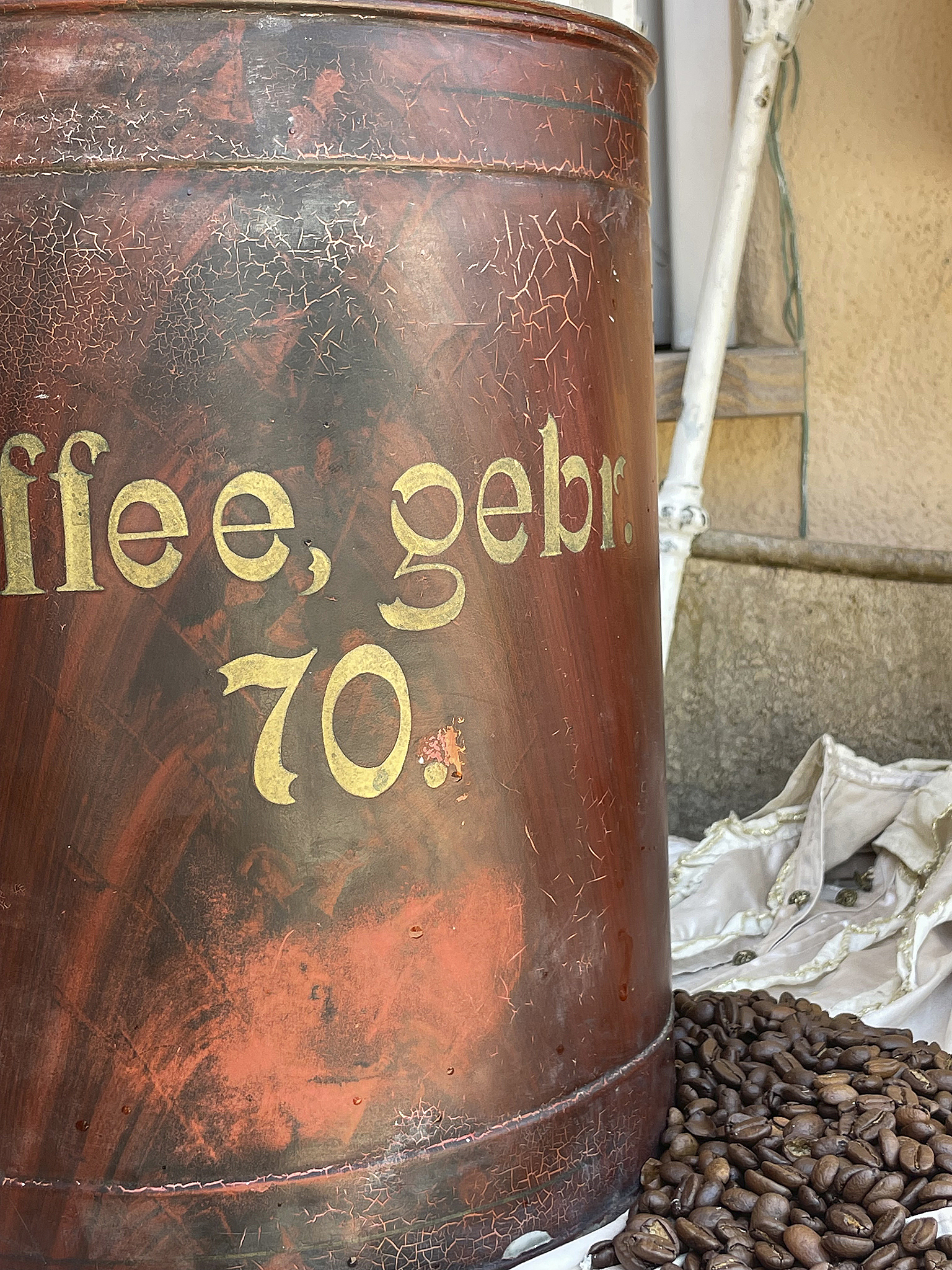 Brocante edle Große Kaffee-Dose*** Brocante edle Große Kaffee-Dose***