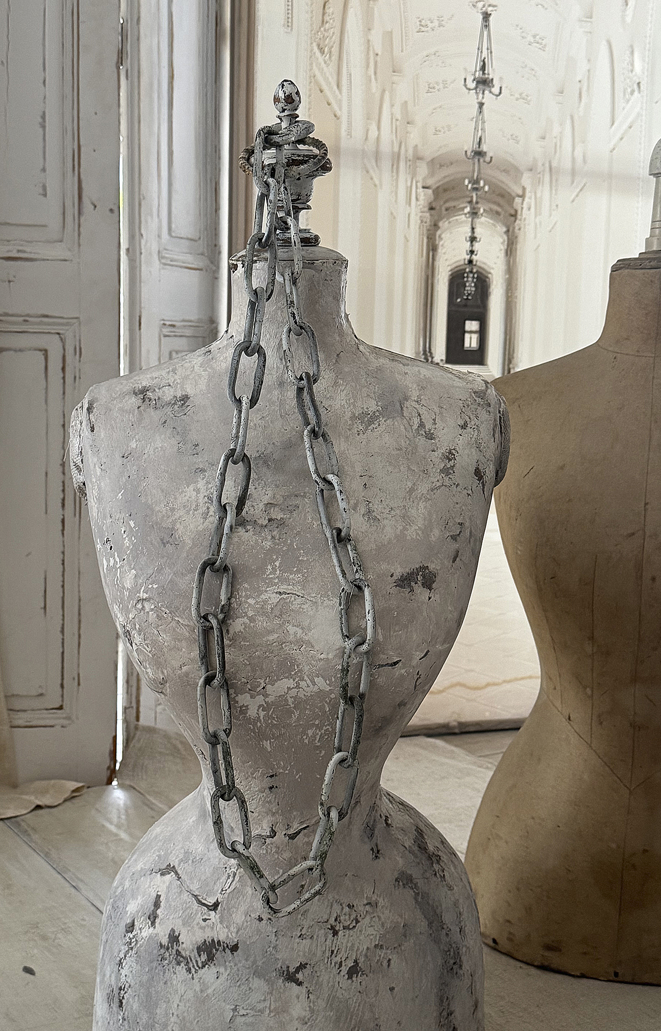 Alte Gliederkette | Vintage Eisenkette mit Haken | Originalpatina | Industrial Shabby Chic***