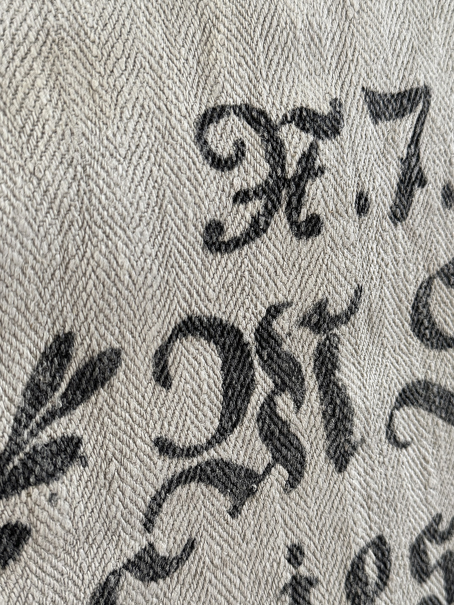 Historischer langer Leinensack/ Mehlsack 1851** Historischer langer Leinensack/ Mehlsack 1851**