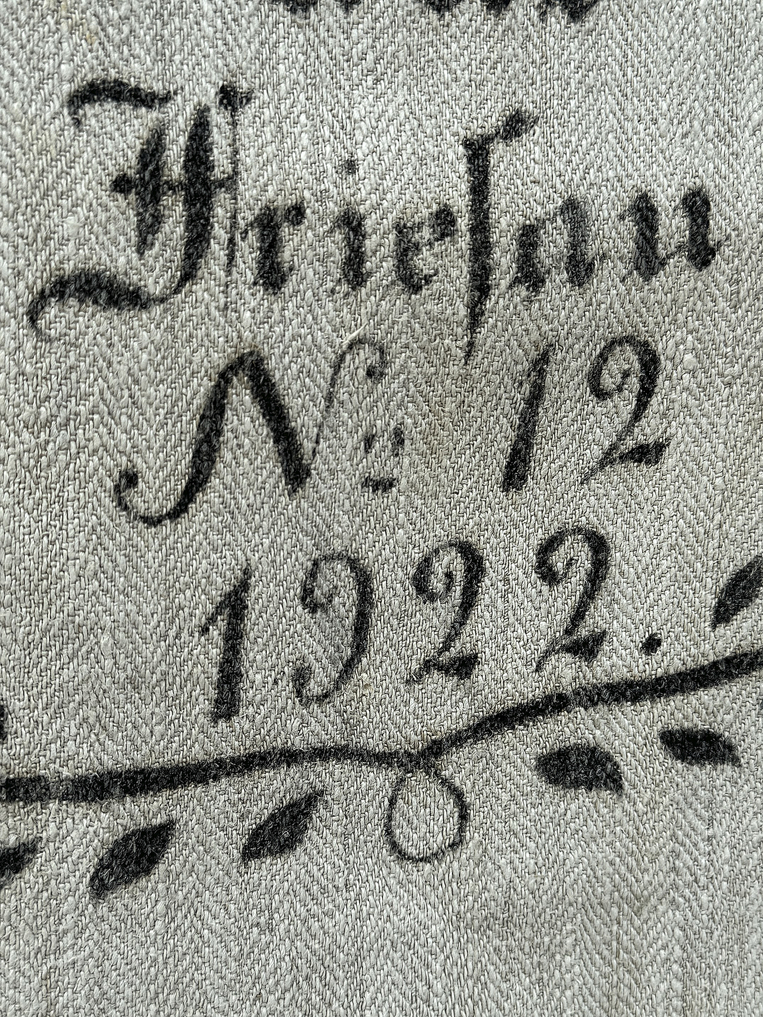 Antiker heller Leinensack/ Mehlsack 1922 No.12***