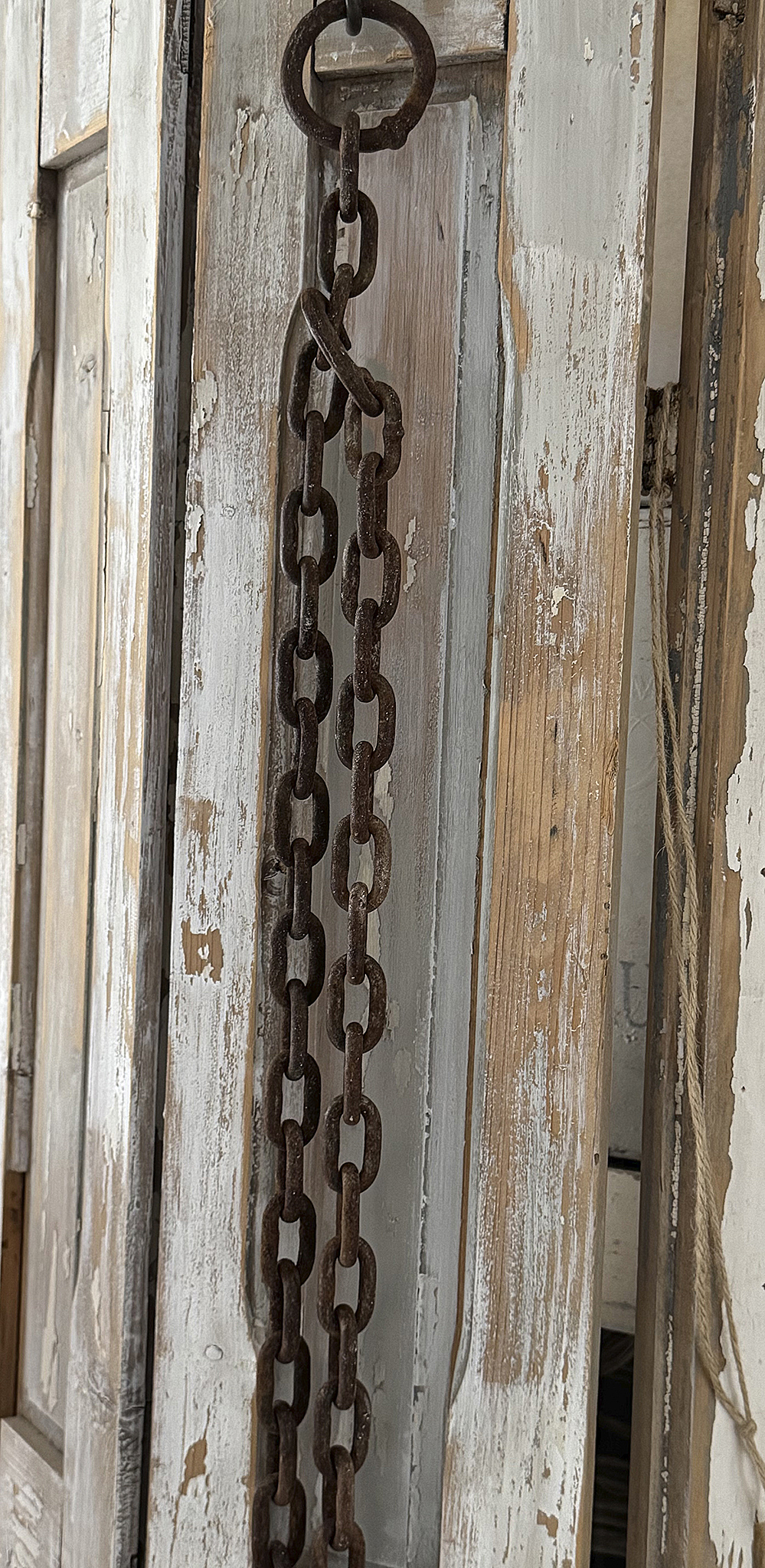 Alte Gliederkette 4,20 m | Natureisen | Originalpatina | Industrial Vintage***