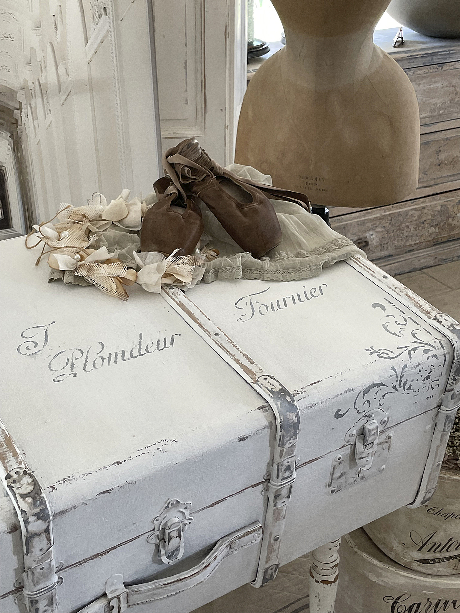 Nostalgischer großer Shabby-Überseekoffer Plomdeur*** Nostalgischer großer Shabby-Überseekoffer Plomdeur***