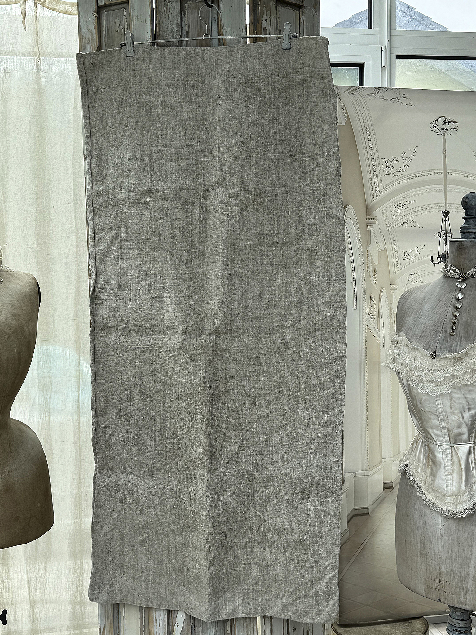 Großer antiker Mehlsack mit Originaldruck & Lorbeerkranz***