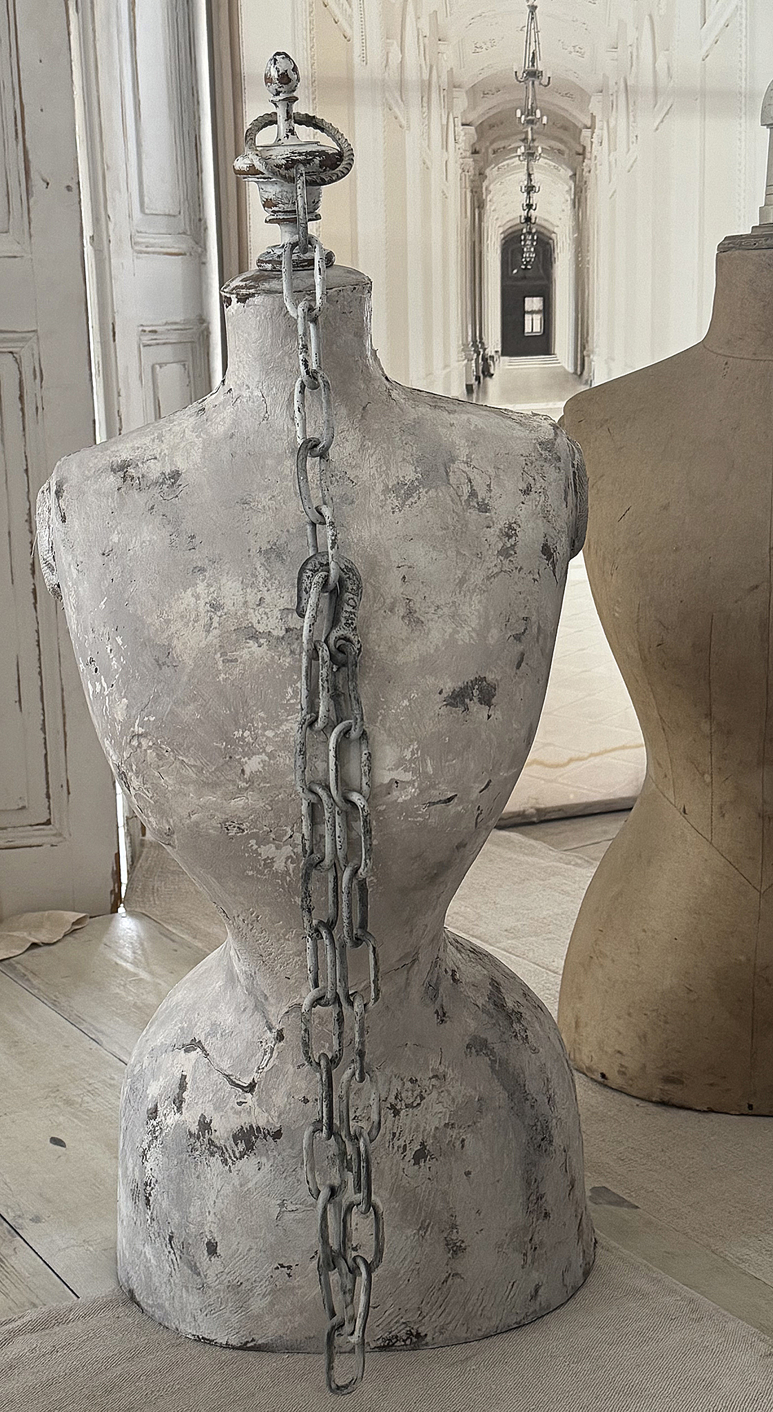 Alte Gliederkette | Vintage Eisenkette mit Haken | Originalpatina | Industrial Shabby Chic***
