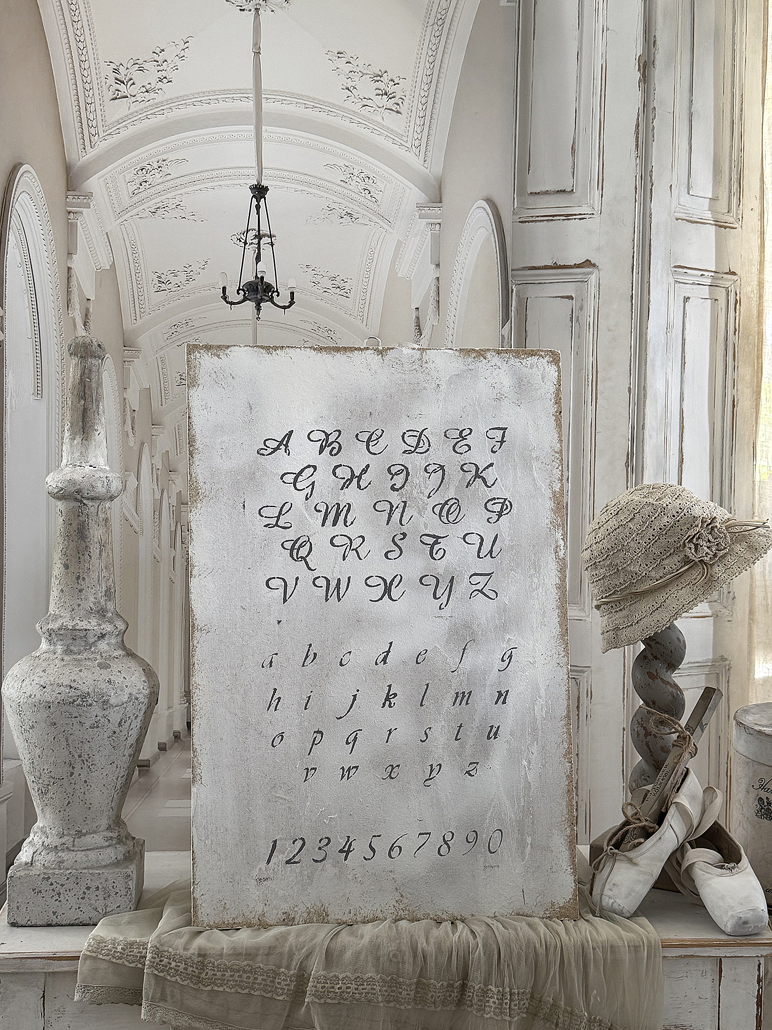 Charmantes Shabby-Holzbild „ABC“ 2***