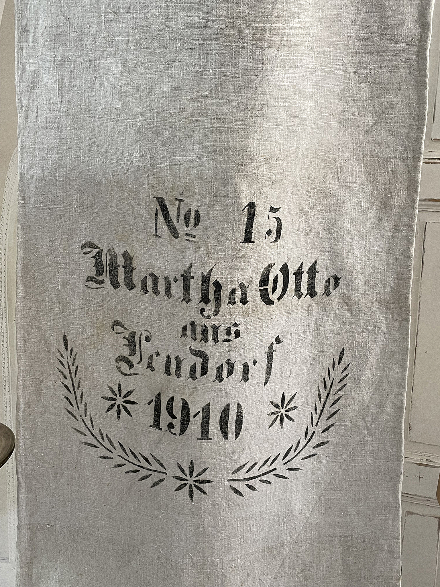 Antiker Leinensack/ Mehlsack 1910 No 15***