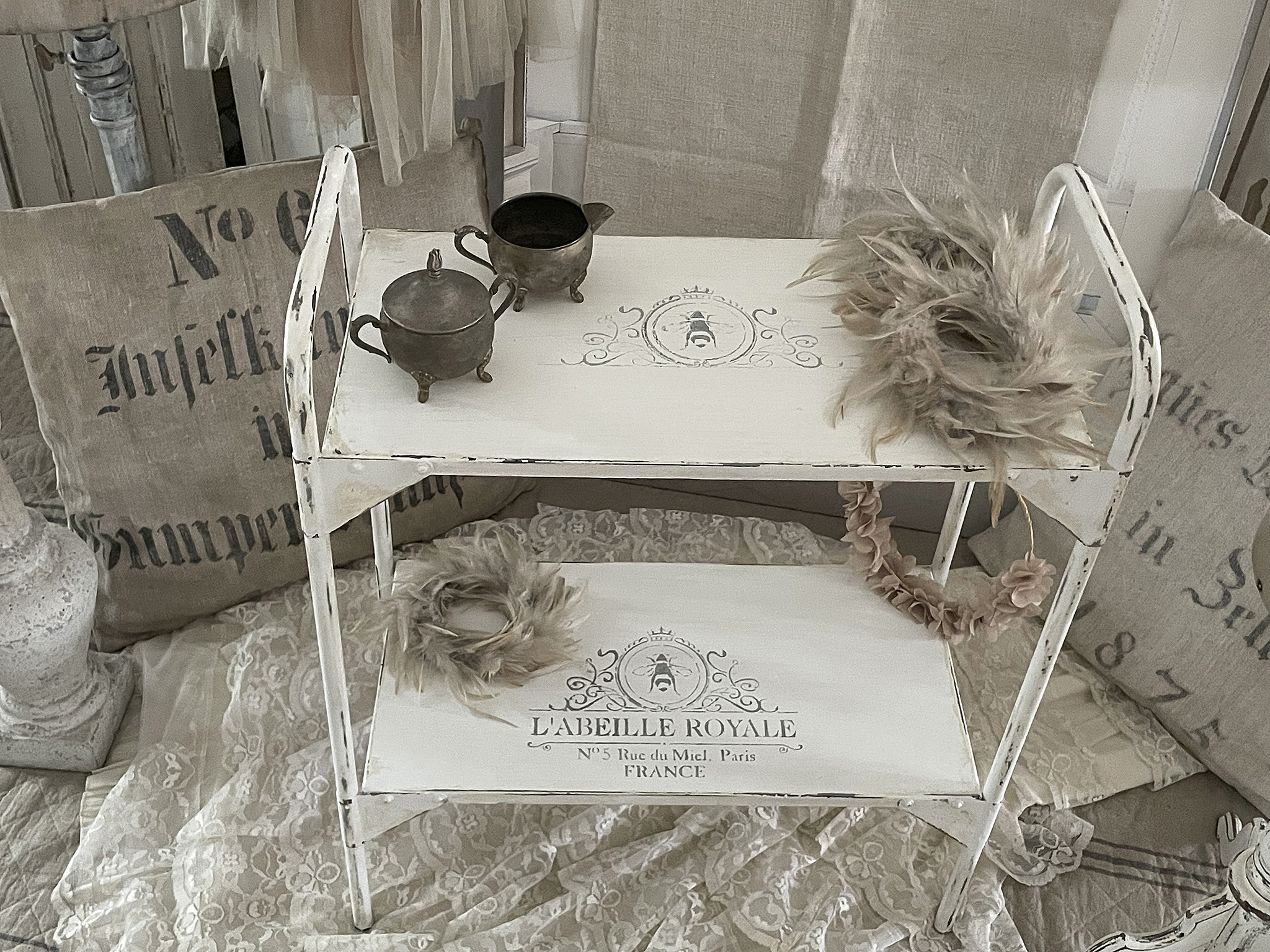 Zarter Beistelltisch Shabby-chic***