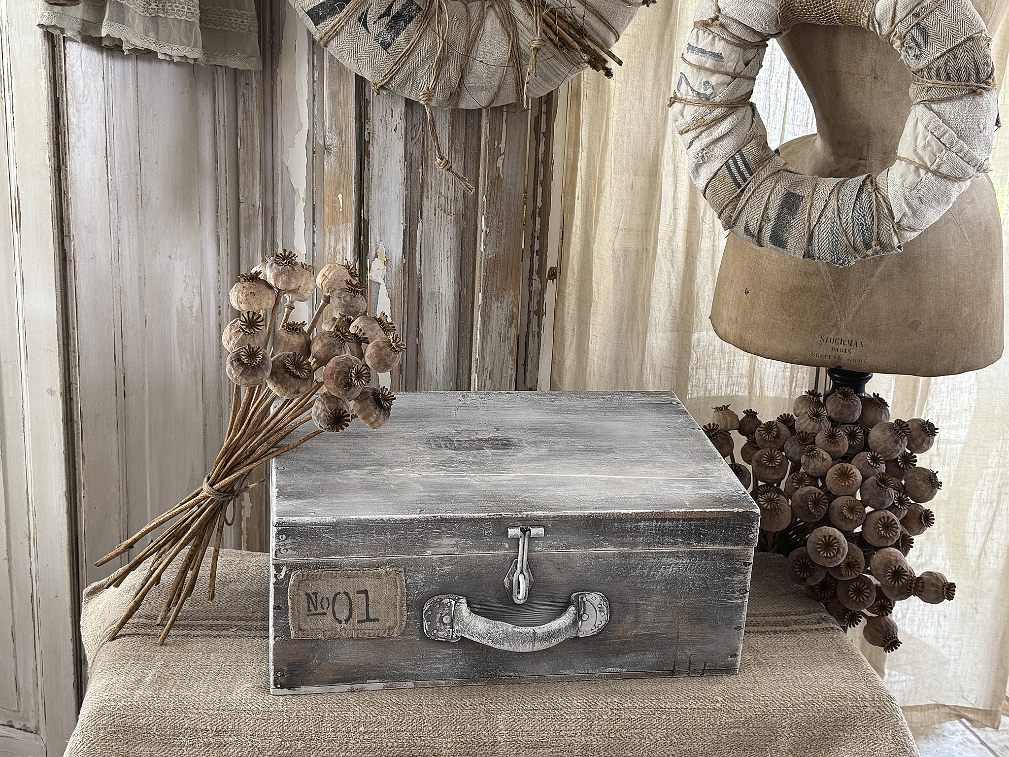 Alte Vintage-Holzkiste No.1***