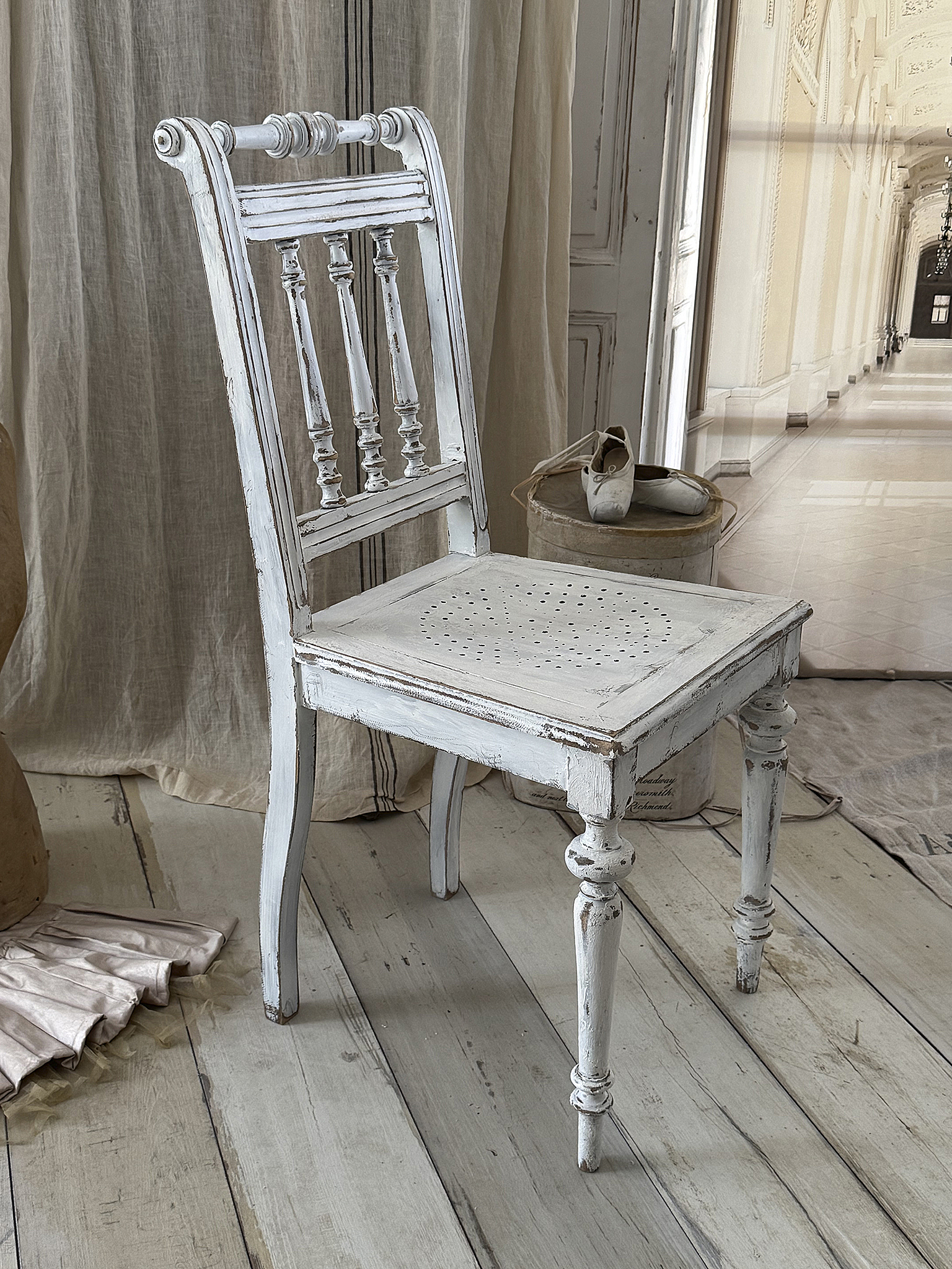 Bezaubernder Gründerzeitstuhl im authentischen Shabby Chic***