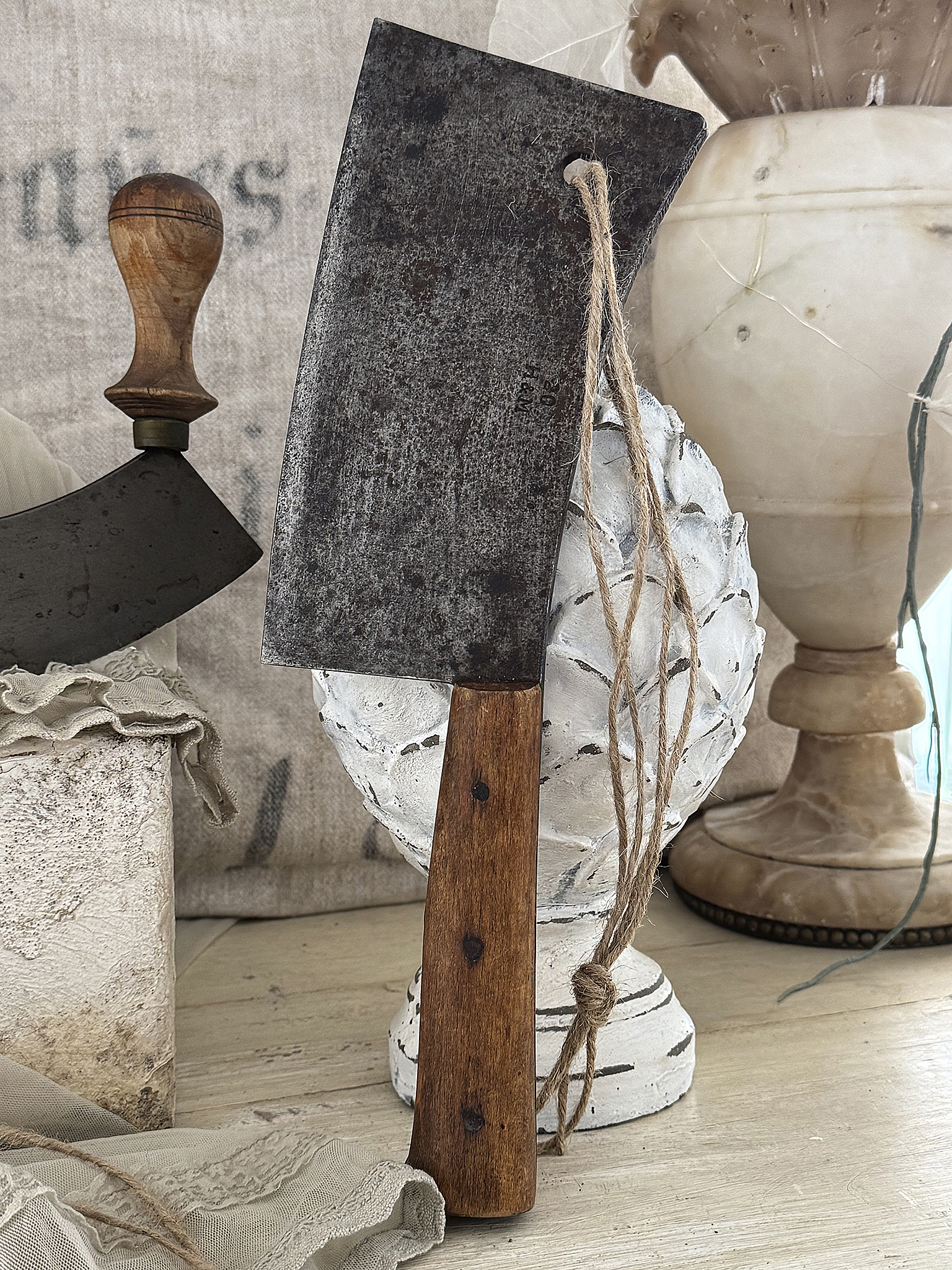 Vintage-Hackbeil und Wiegemesser*** Vintage-Hackbeil und Wiegemesser***