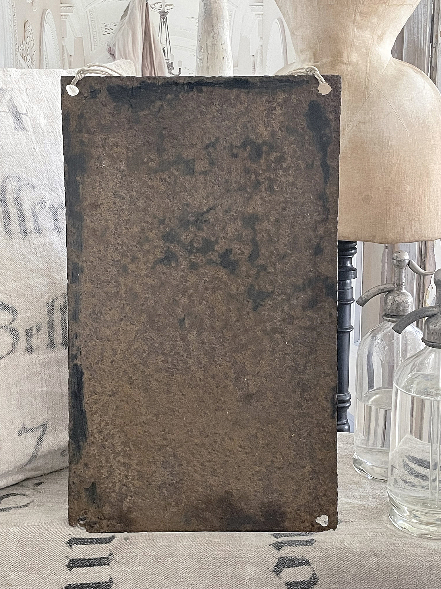 Reserviert für Constanze !  Altes großes Emailleschild 3***