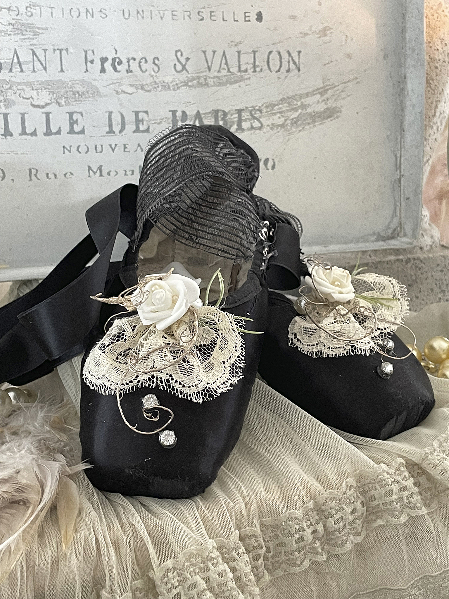 Ballettschuhe Black swan weiß-creme 
