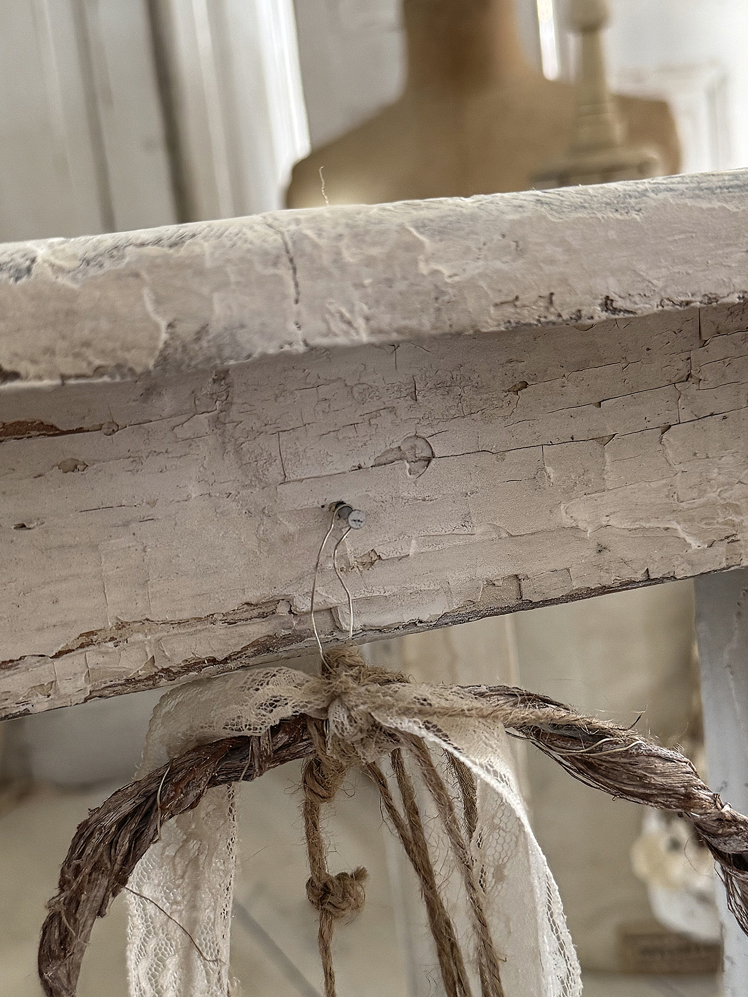 Alter Hocker Shabby pur***