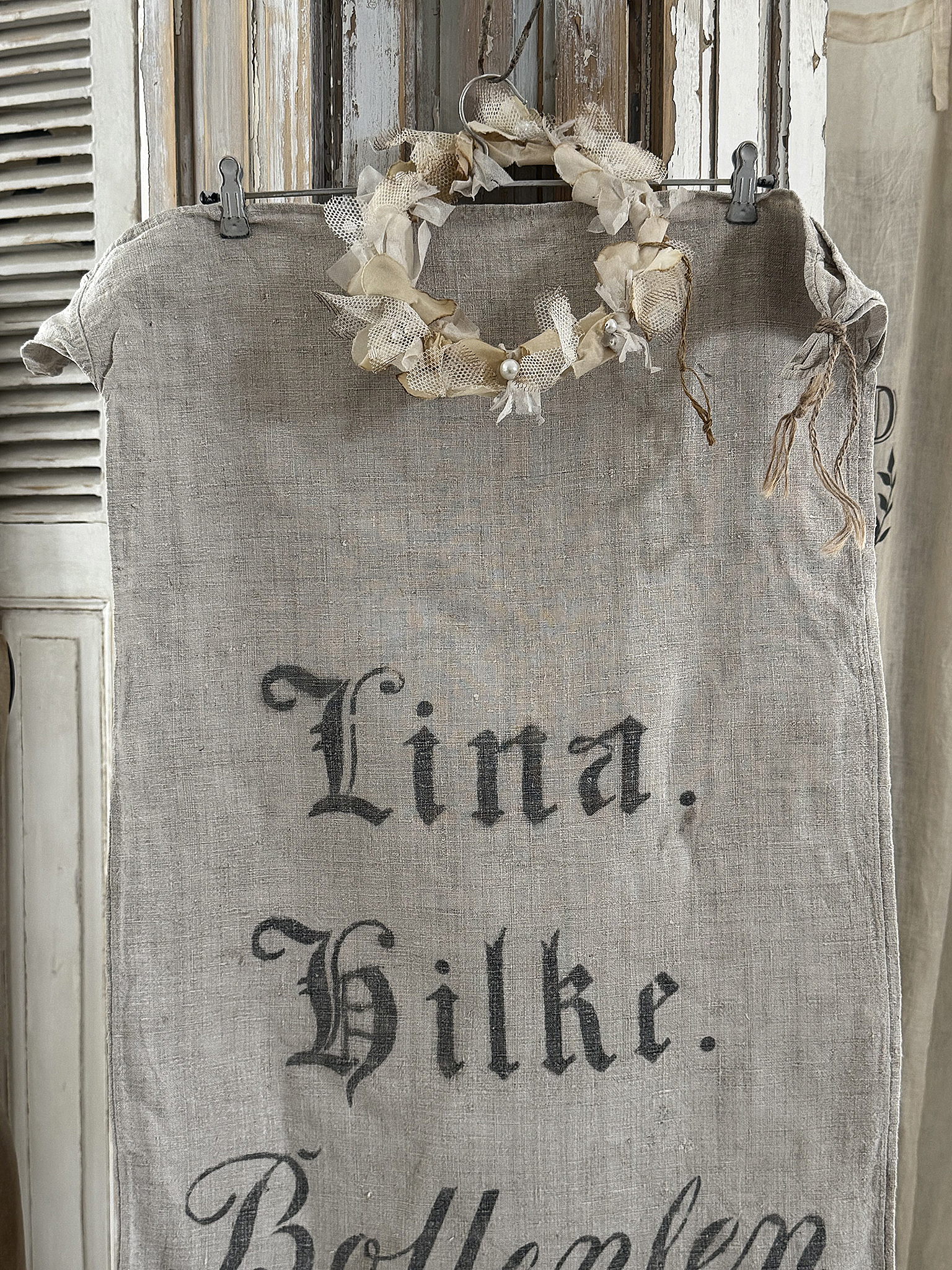 Wunderschöner alter Mehlsack- Lina***