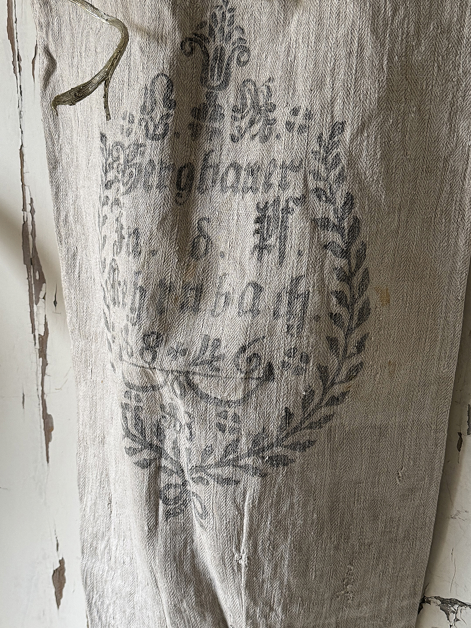 Antiker kleiner Leinensack/ Mehlsack 1846***