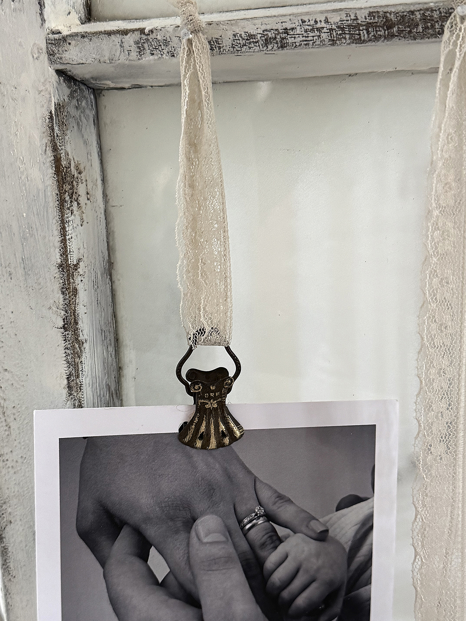  Antikes Sprossenfenster – Memo-Board Memories***