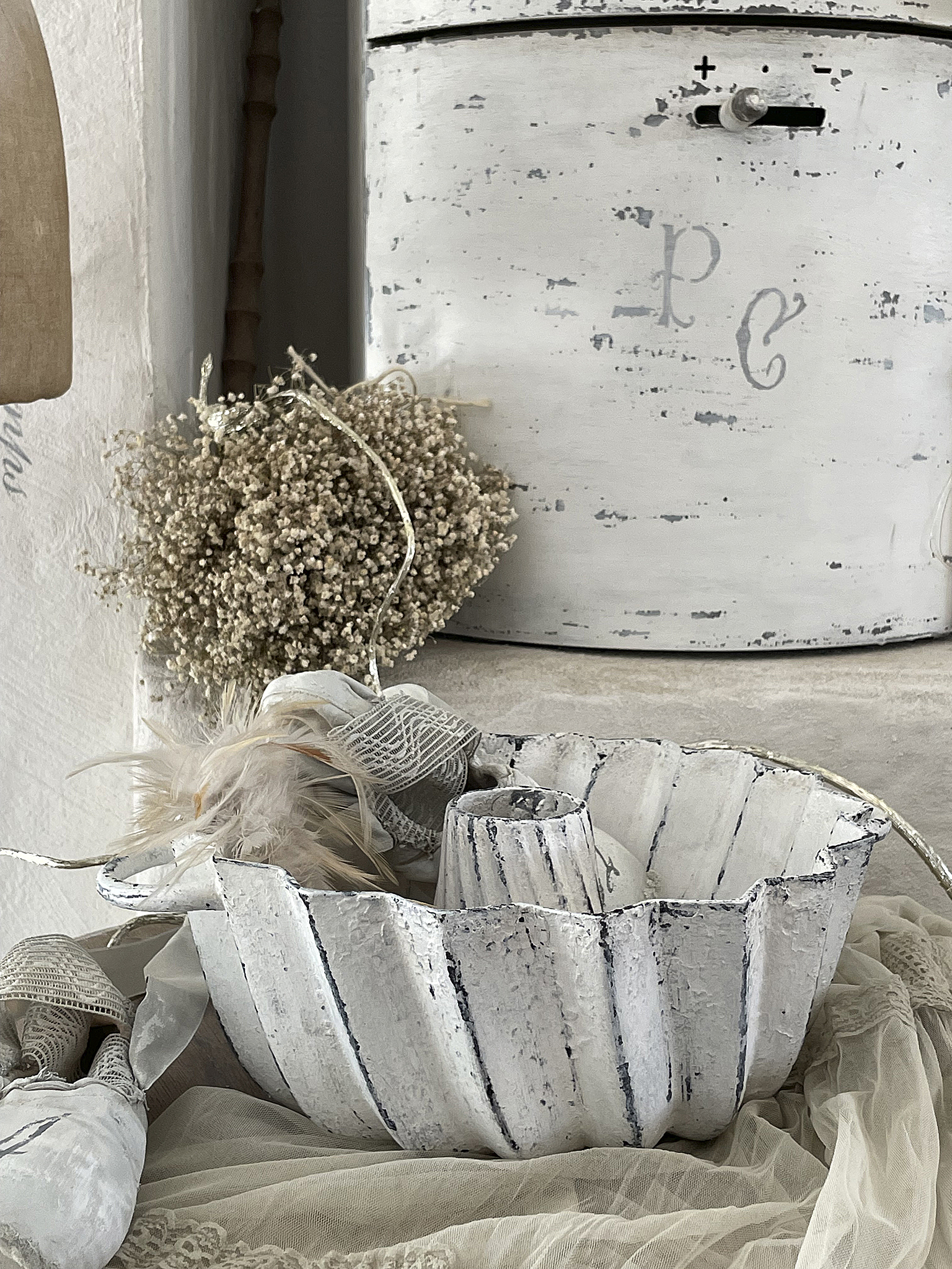 Alte Gusseisen-Gugelhupf-Form "shabby-chic1*** Alte Gusseisen-Gugelhupf-Form "shabby-chic1***