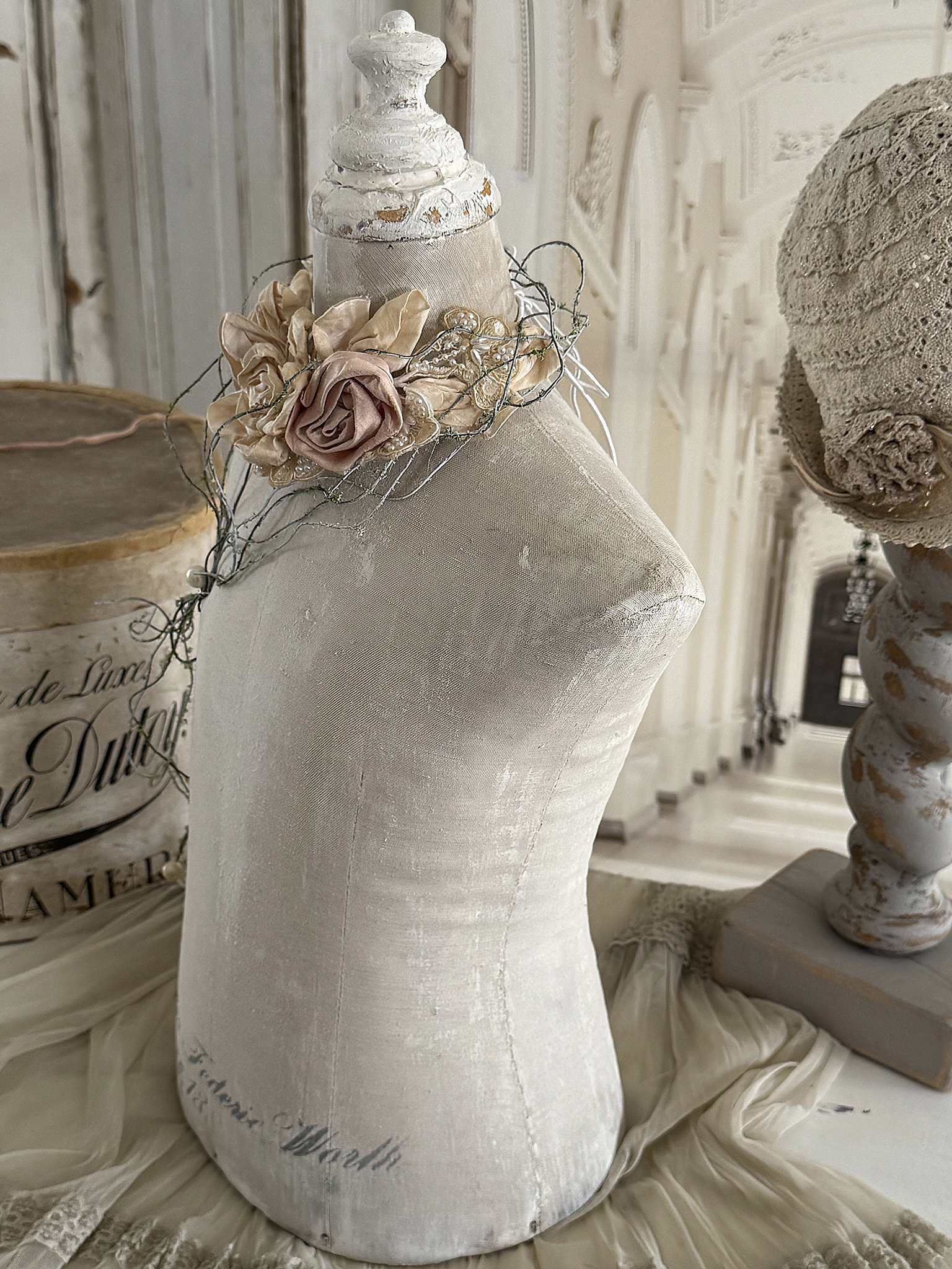 Antike romantische Schneiderpuppe / Torso Kind ***