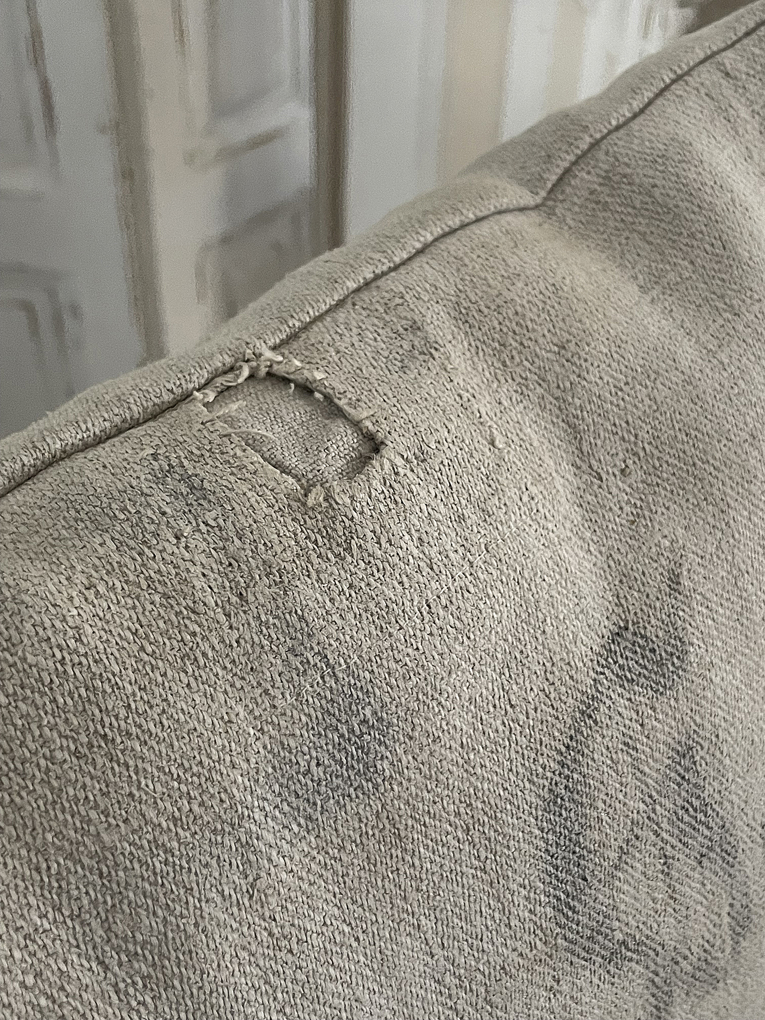 Altes Mehlsack-Kissen 1880*** Altes Mehlsack-Kissen 1880***