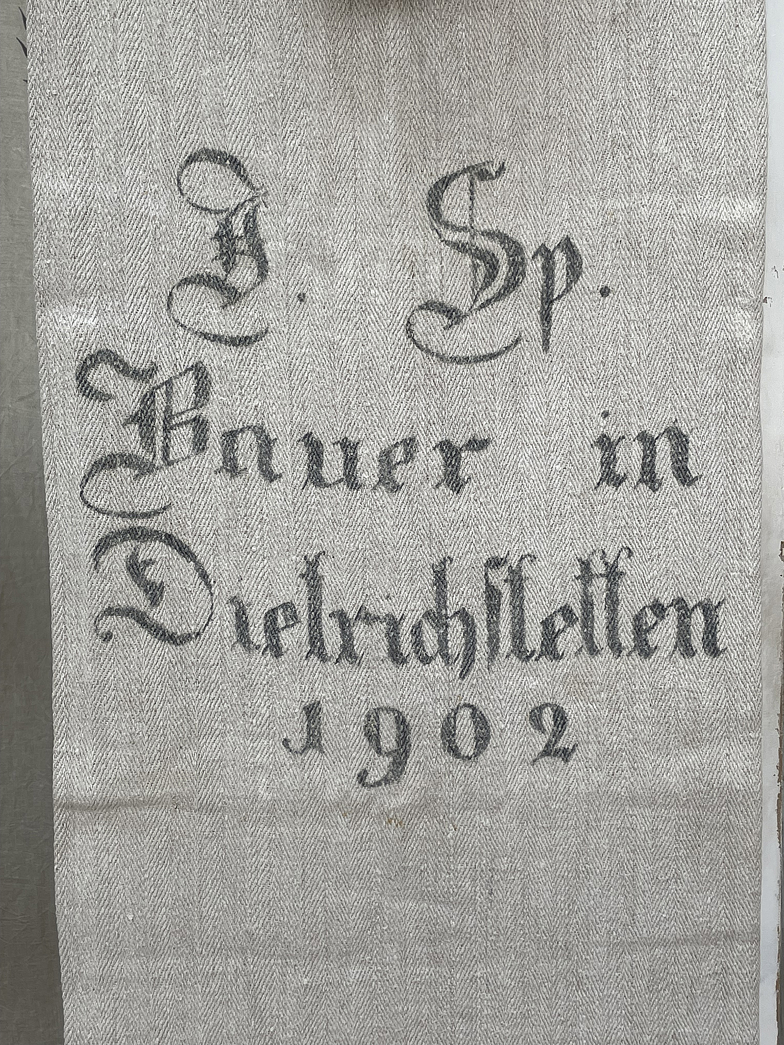 Antiker Leinensack/ Mehlsack 1902***