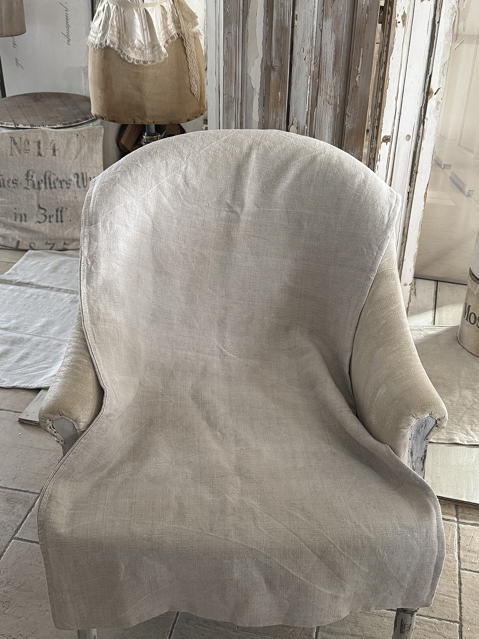 Alter Leinensack von 1927 – Originaldruck & zeitlose Authentizität***