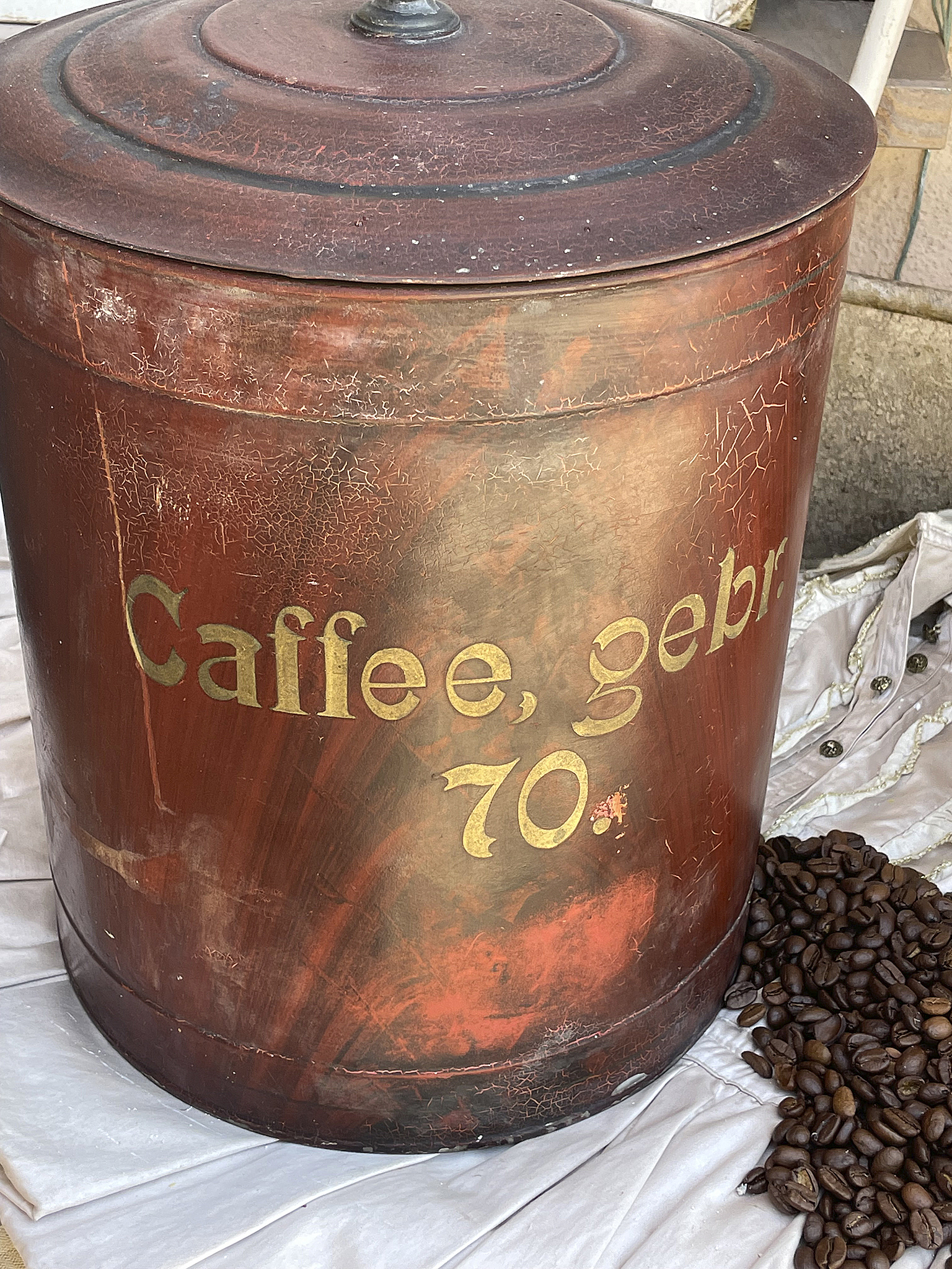 Brocante edle Große Kaffee-Dose*** Brocante edle Große Kaffee-Dose***