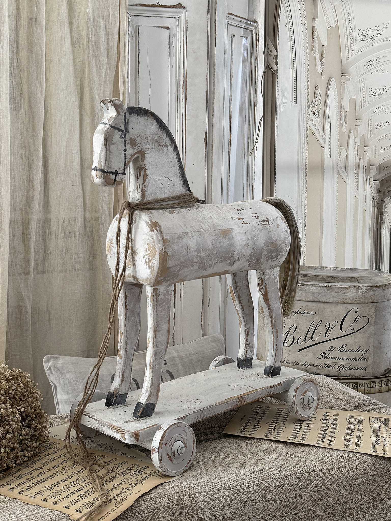 Süßes altes Ziehpferdchen Shabby-pur*** Süßes altes Ziehpferdchen Shabby-pur***