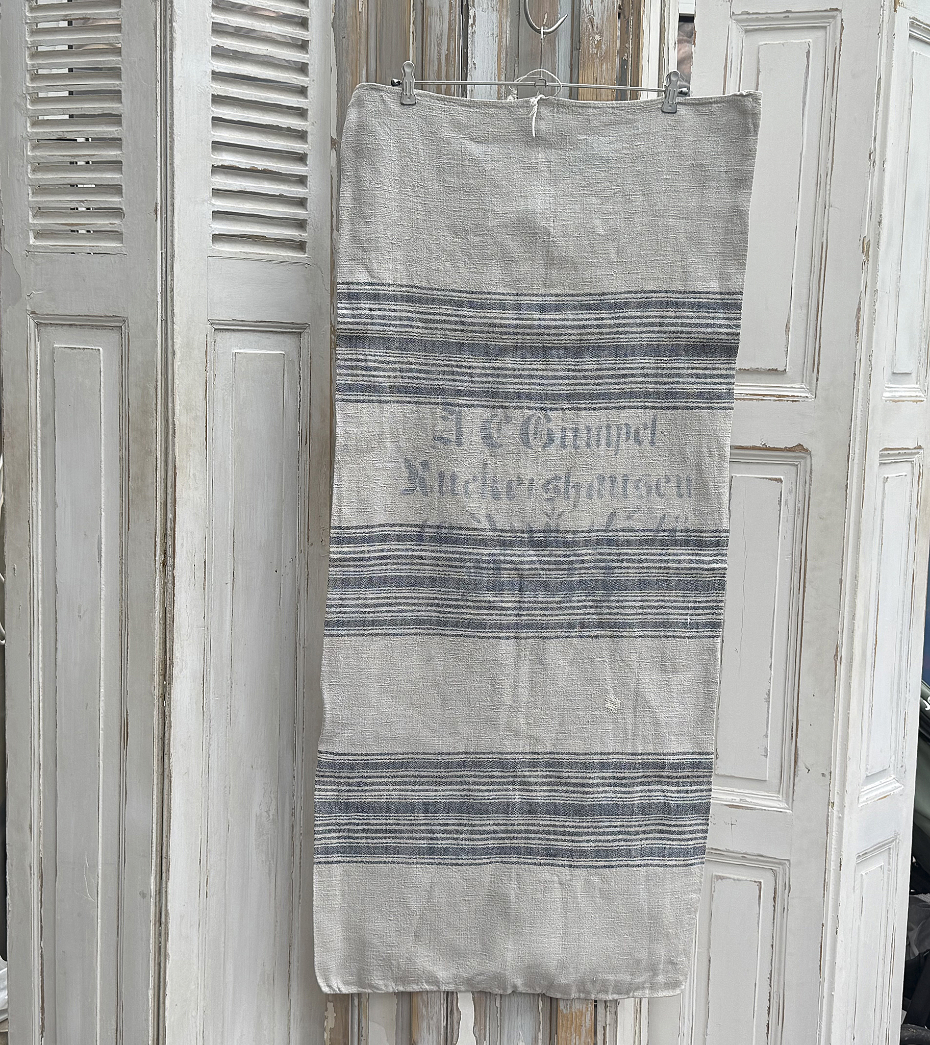 Schöner alter Leinensack mit Originaldruck 1918***