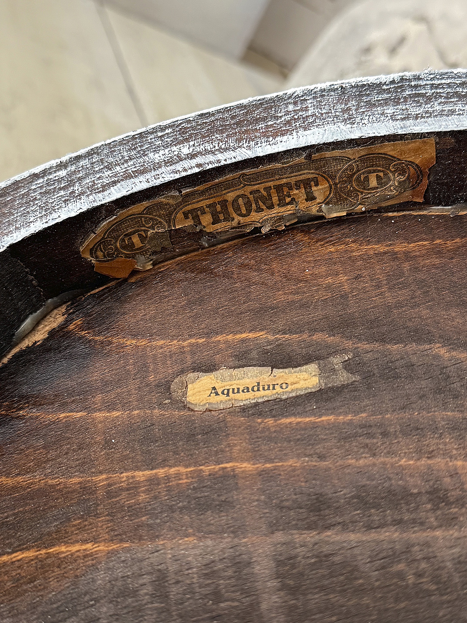 Antiker Bugholz-Thonet-Stuhl im zauberhaften Shabby Chic***