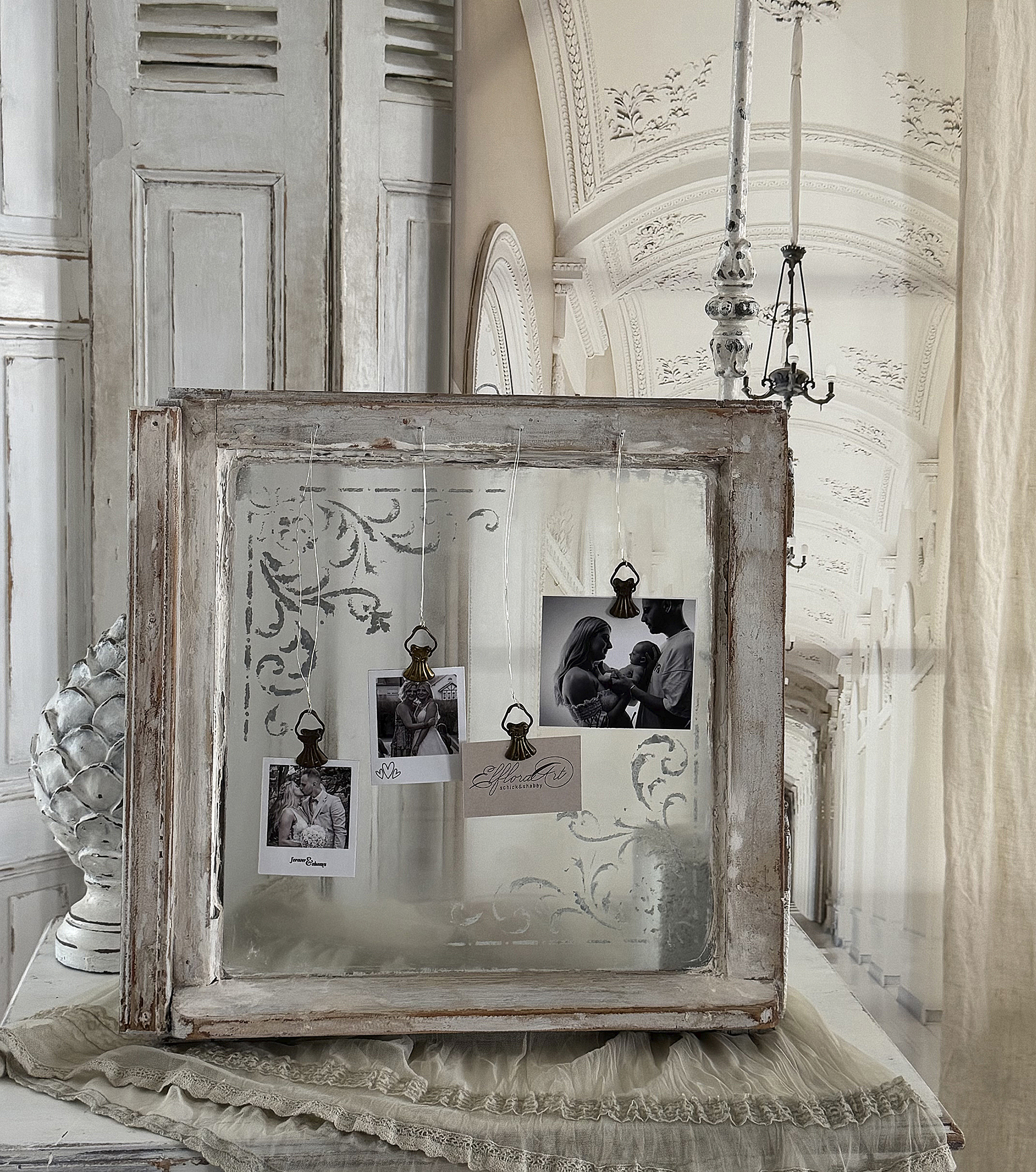 Kleines antikes Fenster – Memo-Board mit Charme*** Kleines antikes Fenster – Memo-Board mit Charme***