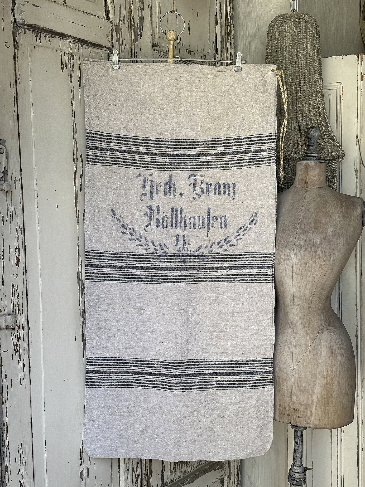 Alter Leinensack mit Originaldruck 11***