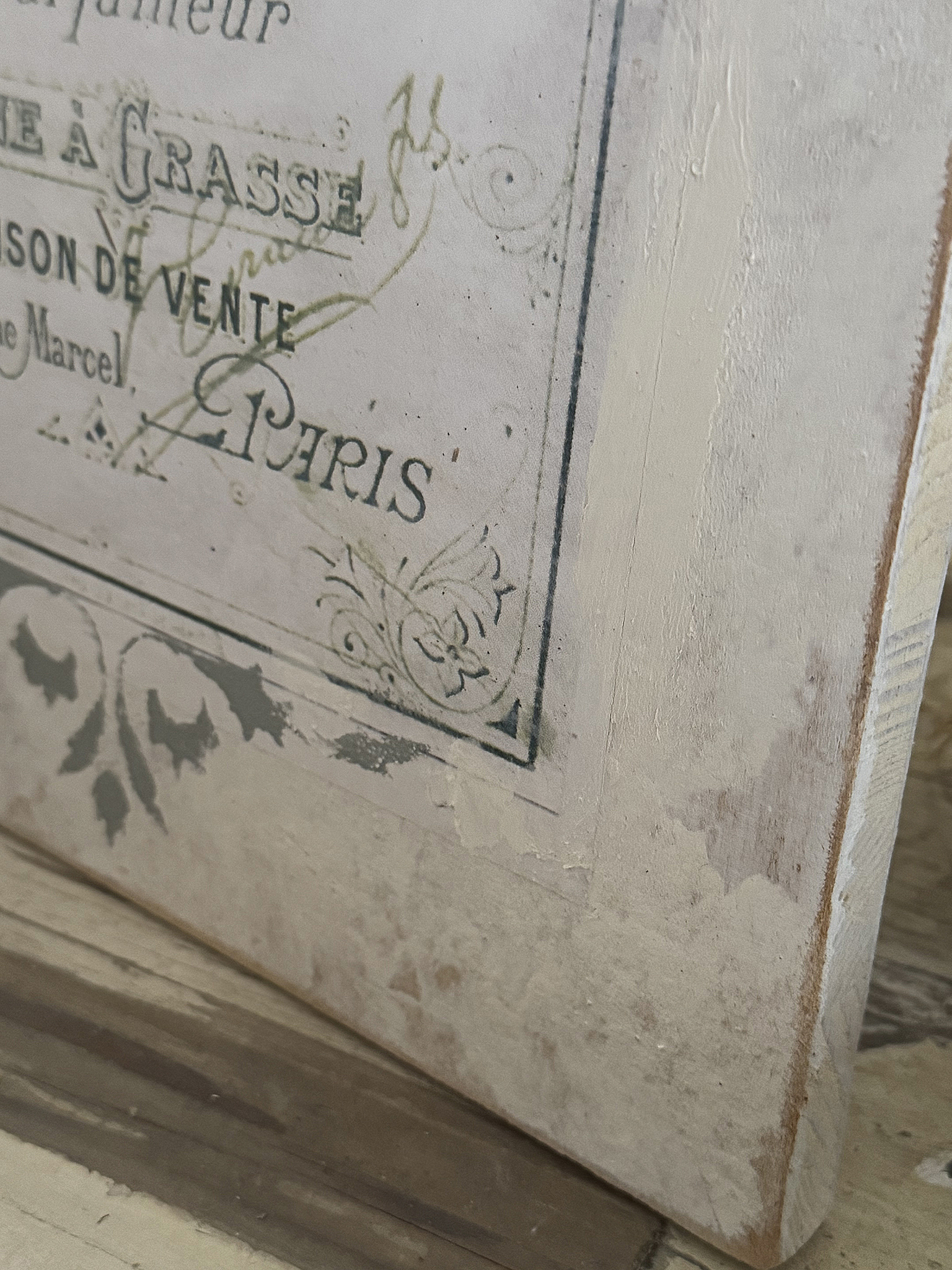  Romantisches Holz Bild Parfumeur Shabby-pur***