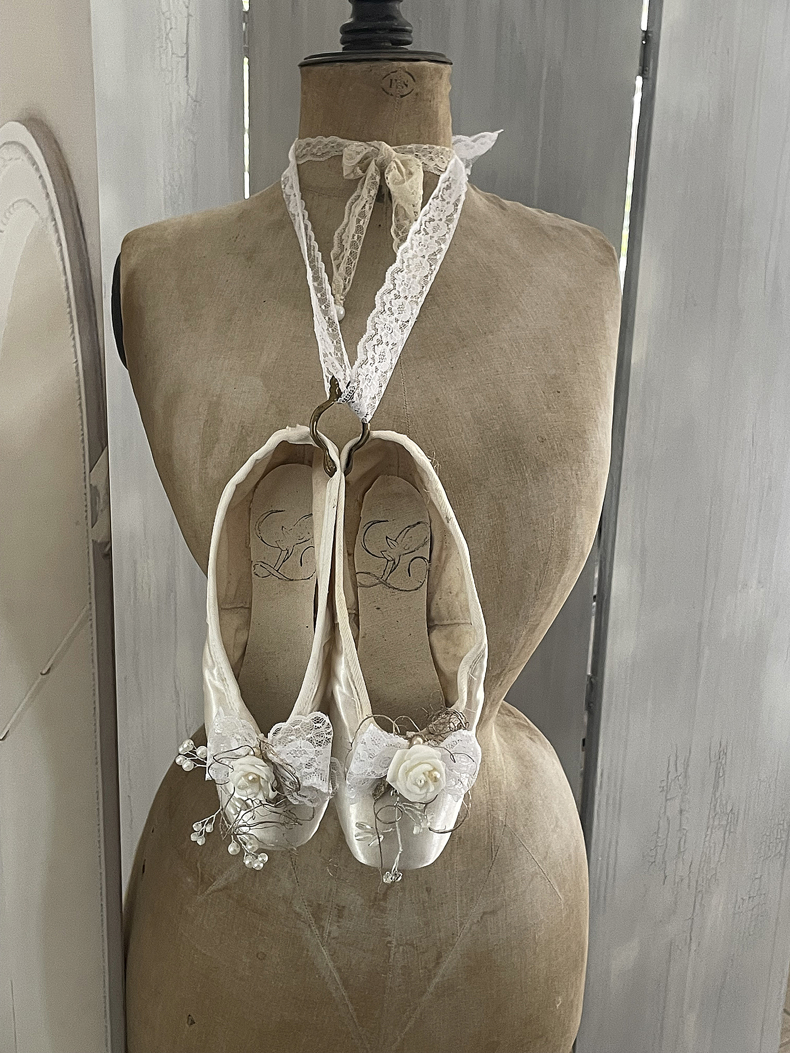 Süße alte Spitzenschuhe weiß*** Süße alte Spitzenschuhe weiß***