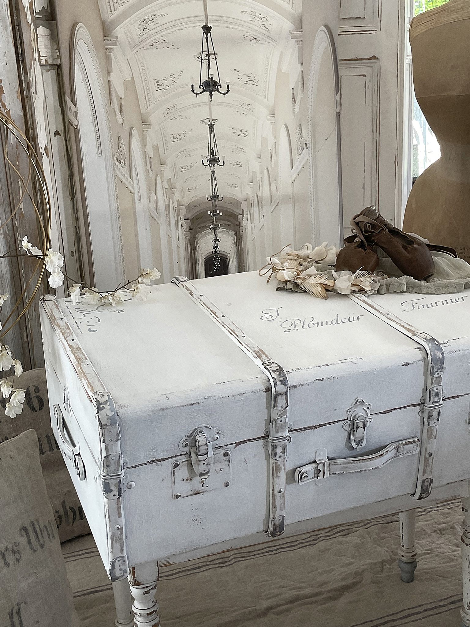 Nostalgischer großer Shabby-Überseekoffer Plomdeur*** Nostalgischer großer Shabby-Überseekoffer Plomdeur***