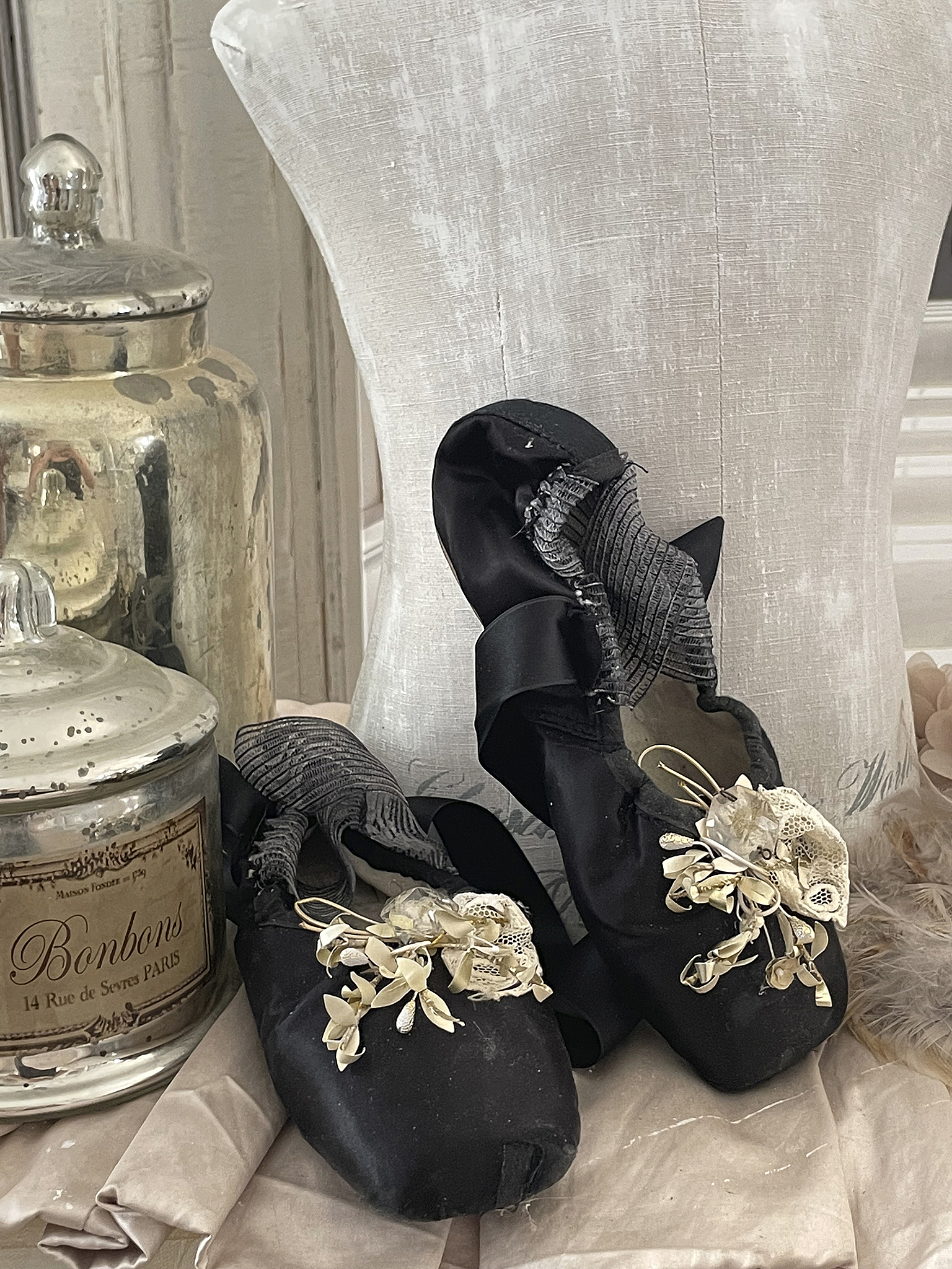 Spitzenschuhe Vintage-Schwarz*** Spitzenschuhe Vintage-Schwarz***