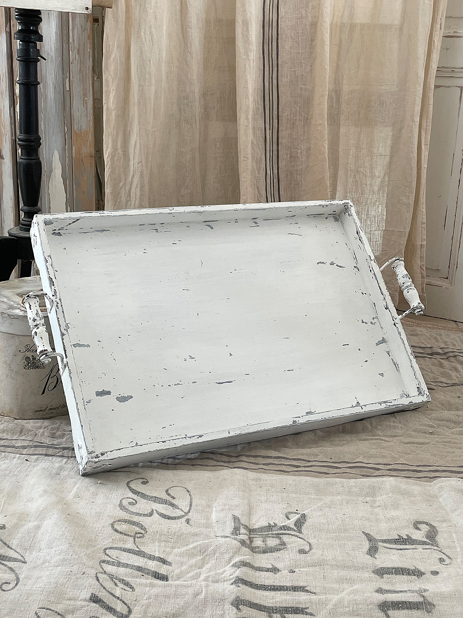 Große altes Holztablett Shabby-Chic*** Große altes Holztablett Shabby-Chic***