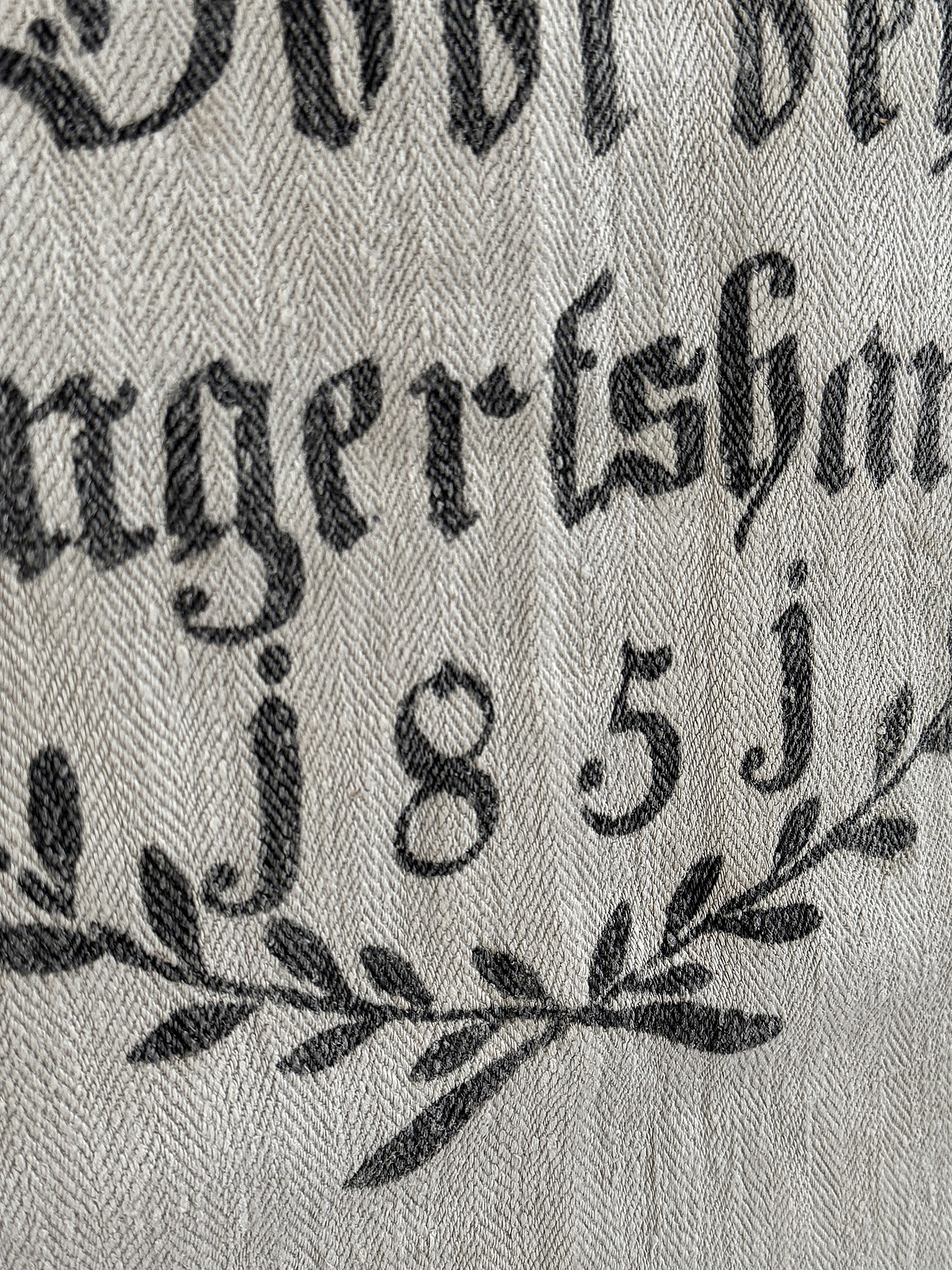 Historischer langer Leinensack/ Mehlsack 1851** Historischer langer Leinensack/ Mehlsack 1851**