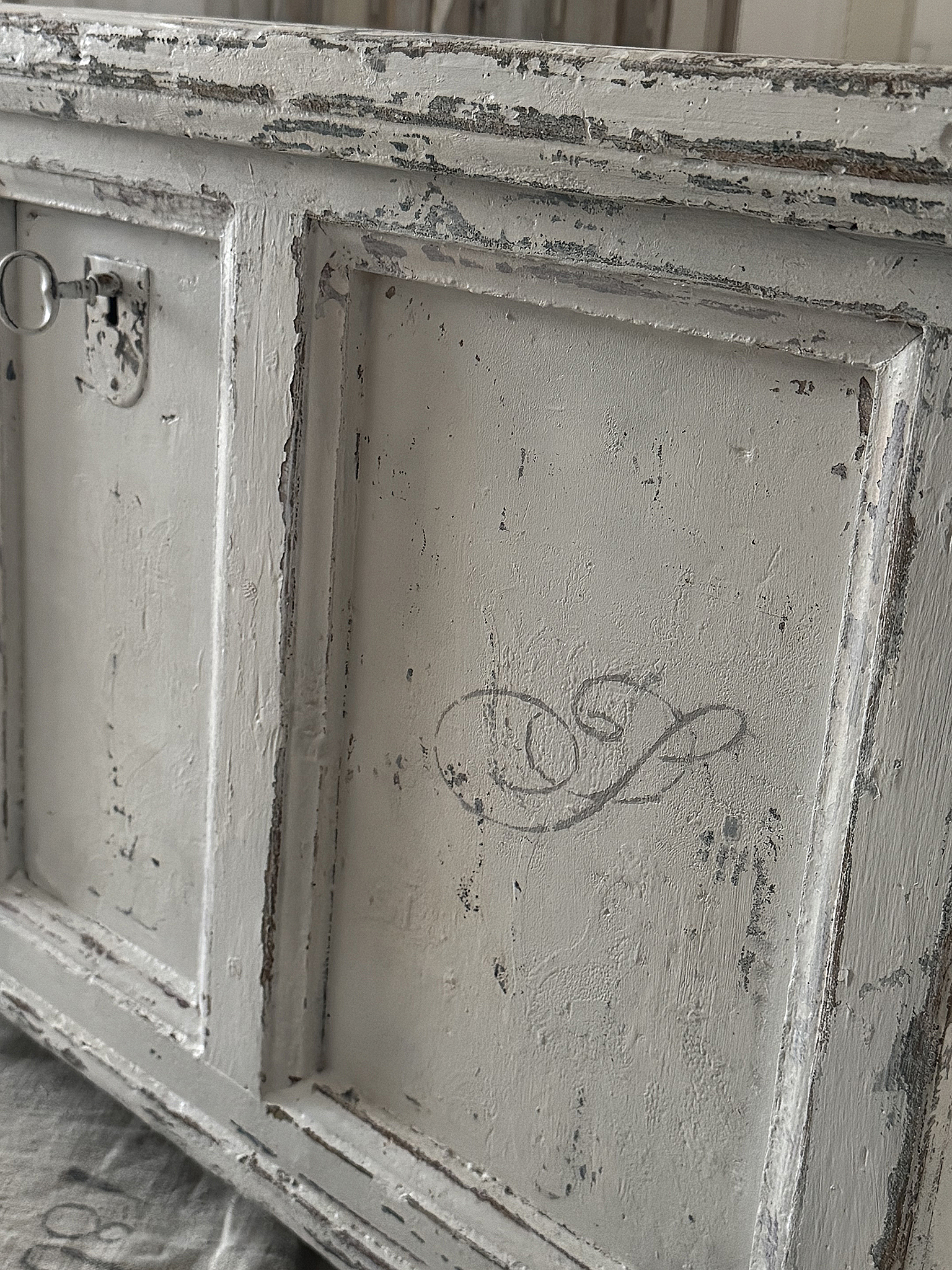 Antike Truhe/Sitztruhe Shabby-Pur ***