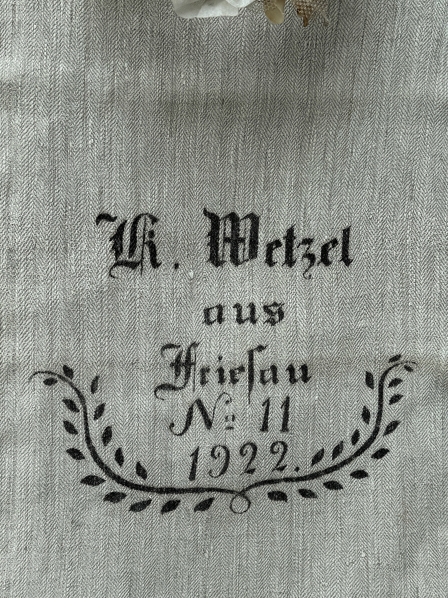 Antiker heller Leinensack/ Mehlsack 1922 No.11***