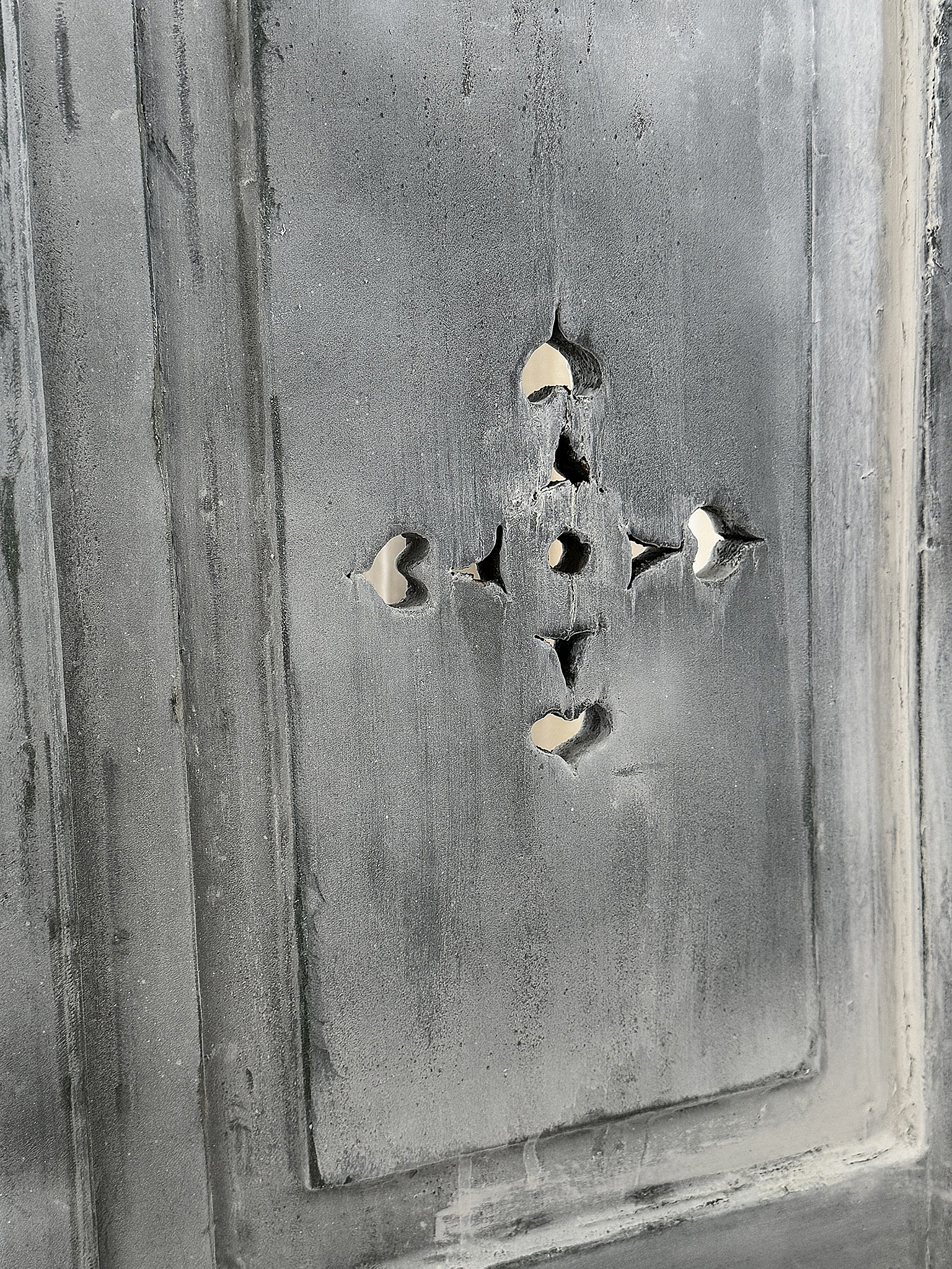  Antiker Fensterladen – beidseitig ein echtes Schmuckstück***
