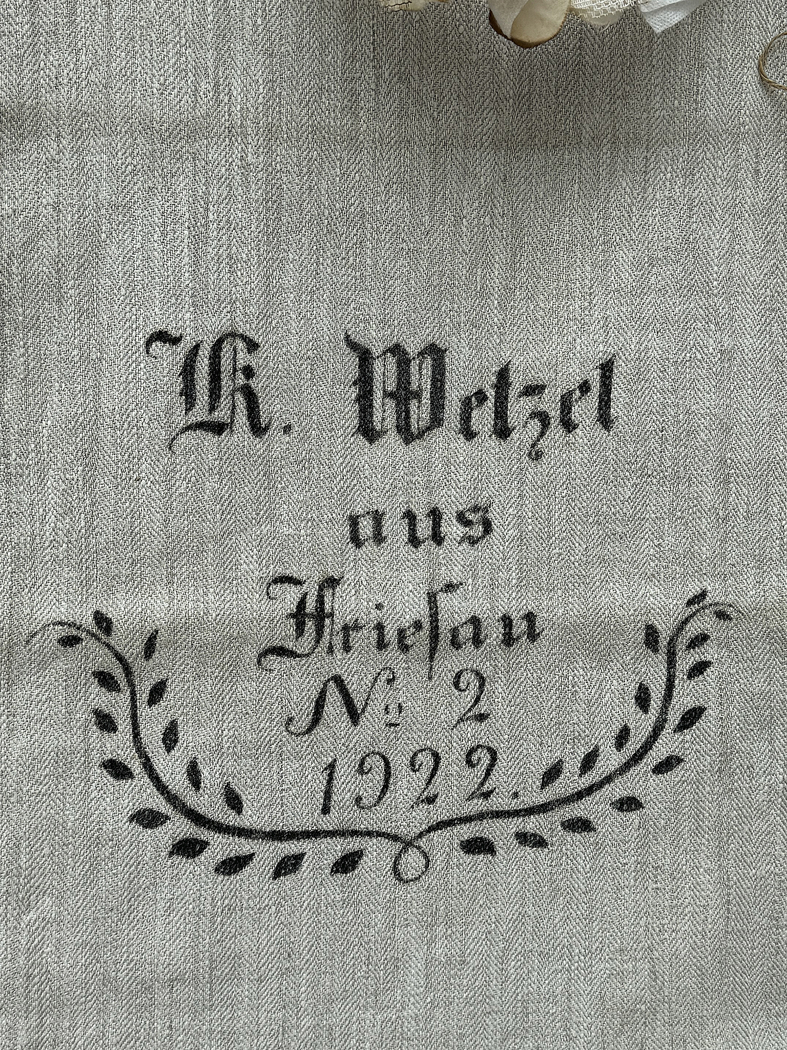 Antiker heller Leinensack/ Mehlsack 1922 No.2 Antiker heller Leinensack/ Mehlsack 1922 No.2