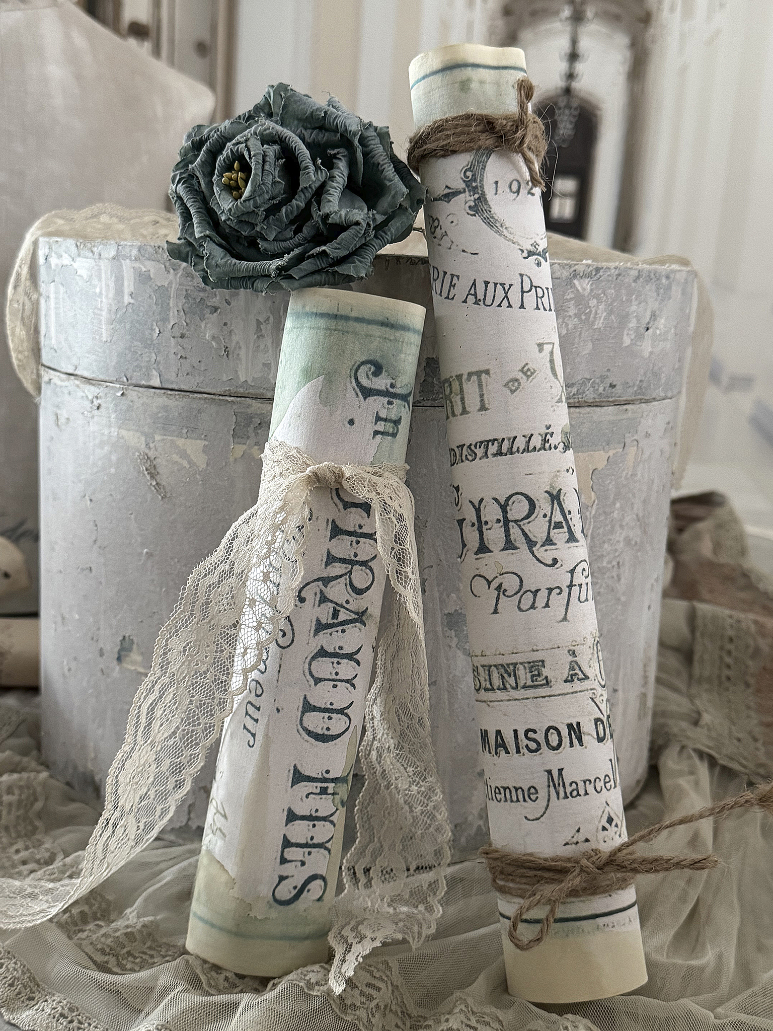 Charmante Hutschachtel mit Deko*** 