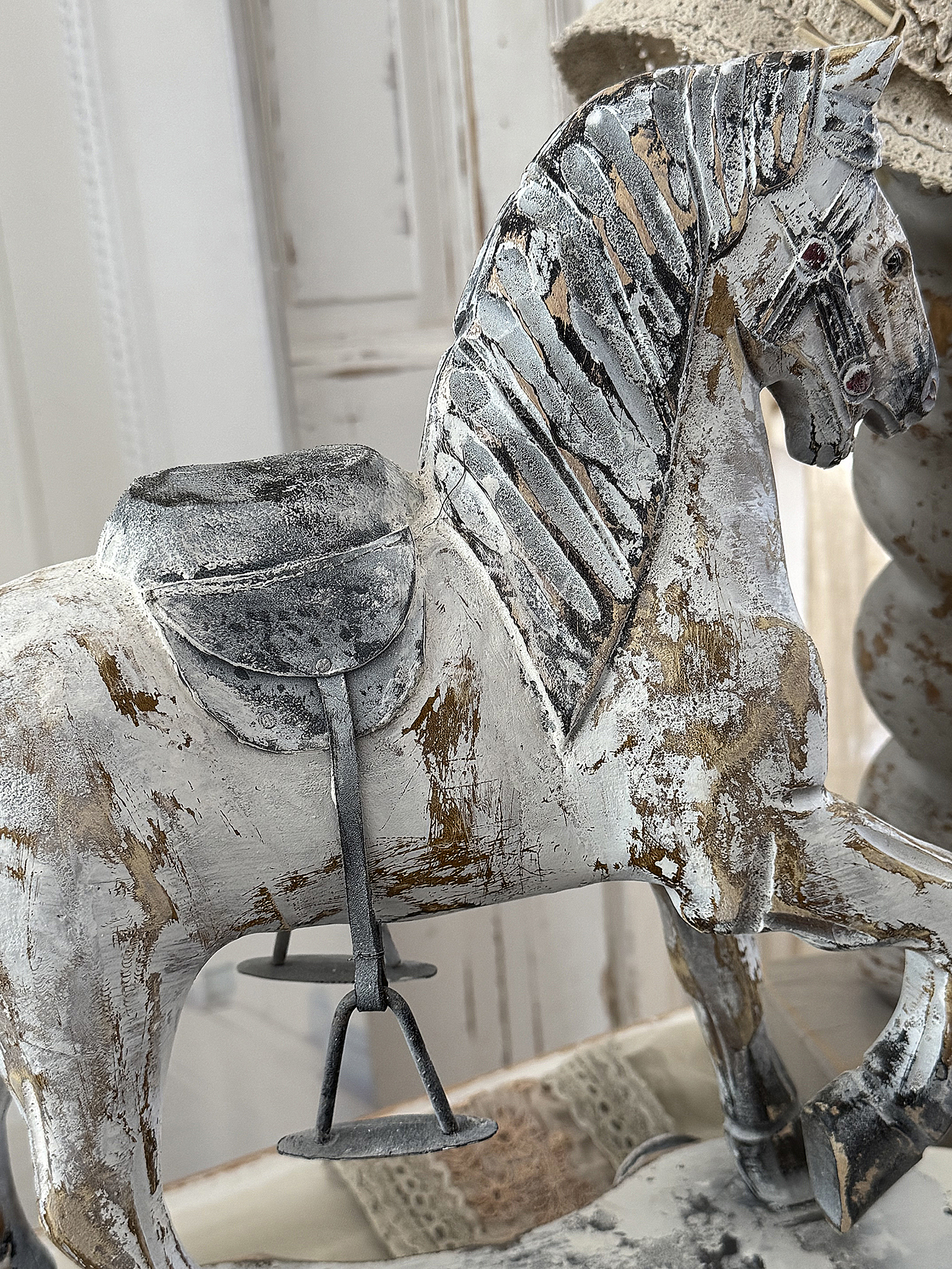 Altes Rollpferdchen im Shabby Chic*** Altes Rollpferdchen im Shabby Chic***
