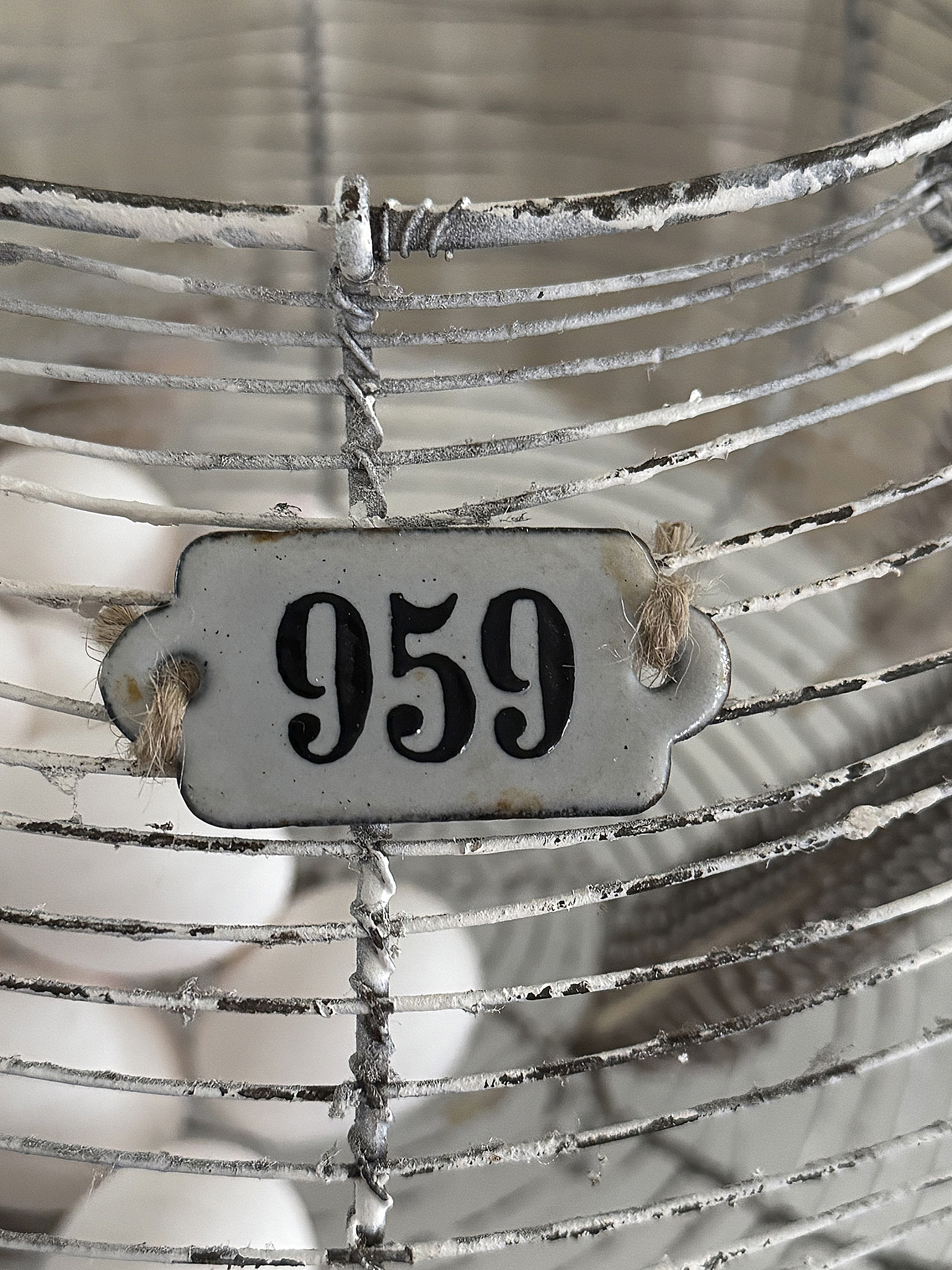 Antiker französischer Eierkorb XL – Vintage-Charme aus Frankreich***