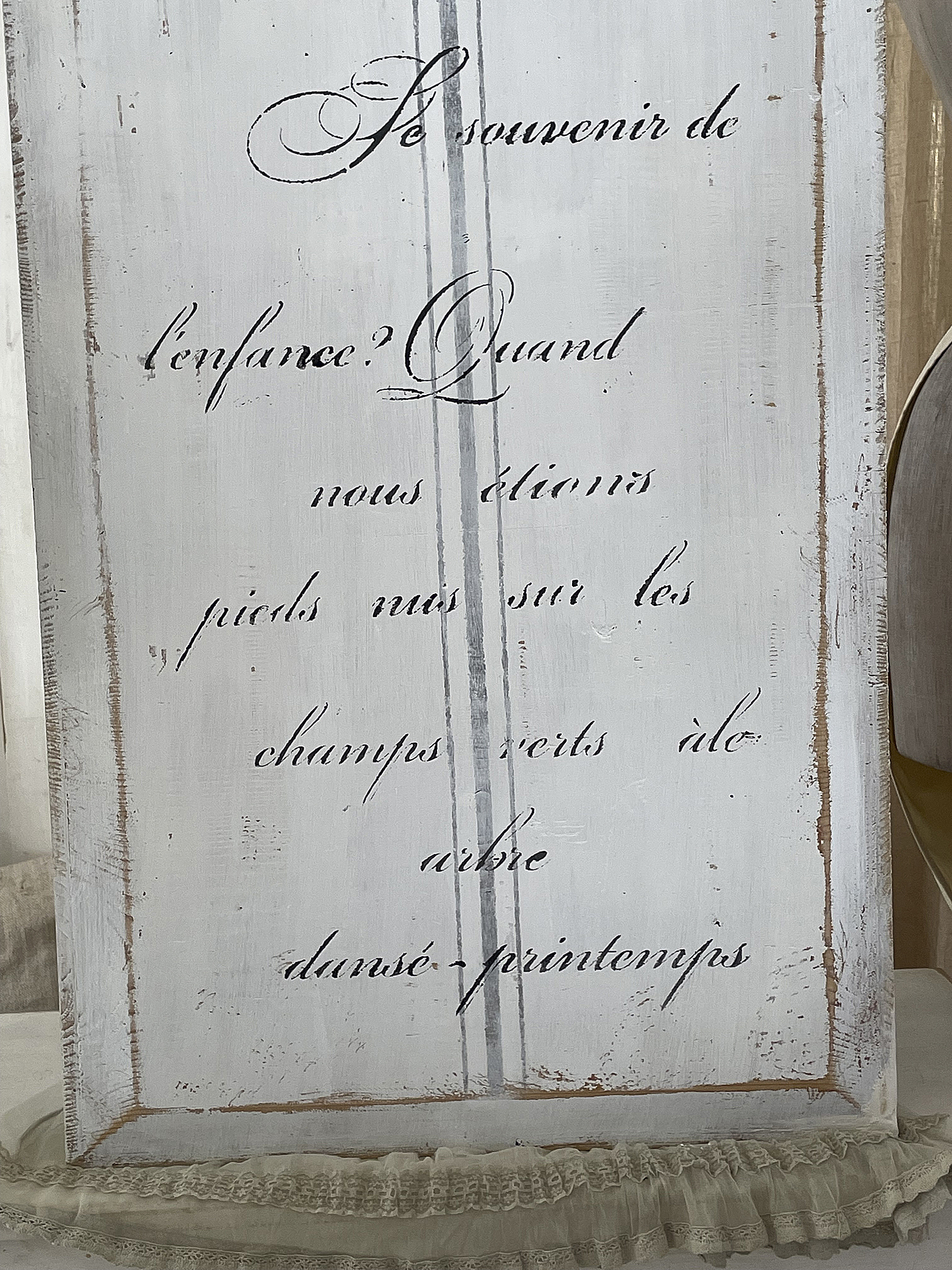 Großes Bild aus alter Holzkassette