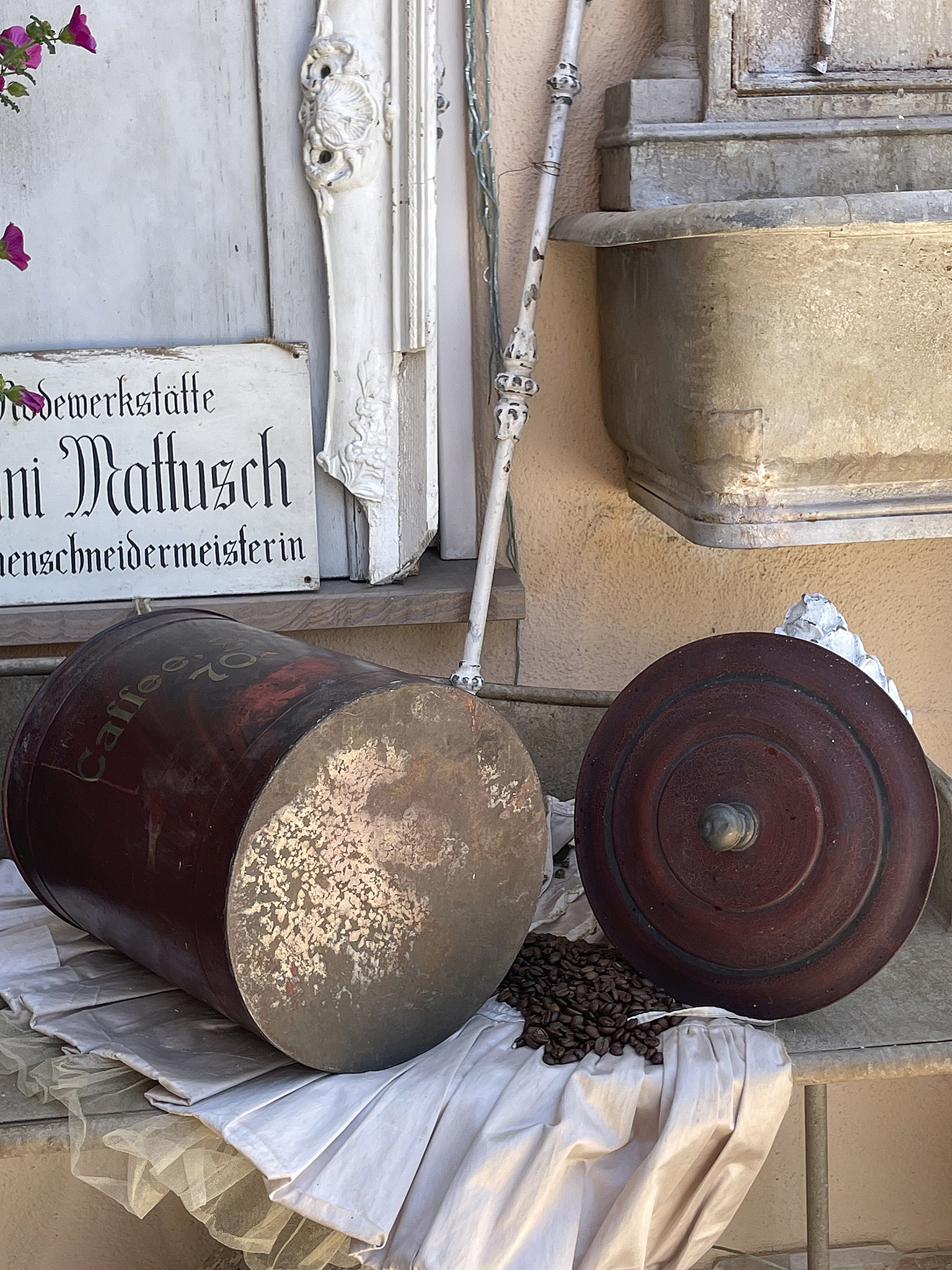 Brocante edle Große Kaffee-Dose*** Brocante edle Große Kaffee-Dose***