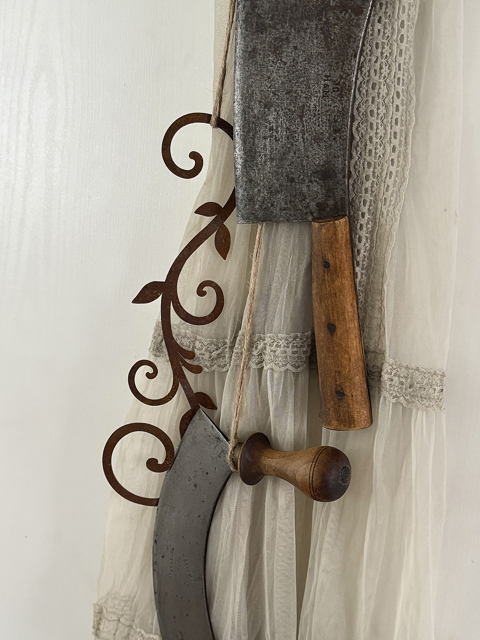 Vintage-Hackbeil und Wiegemesser*** Vintage-Hackbeil und Wiegemesser***
