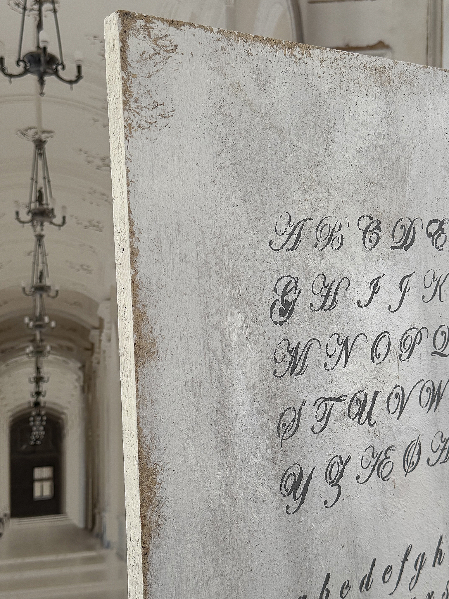 Charmantes Shabby-Holzbild „ABC“ 1***