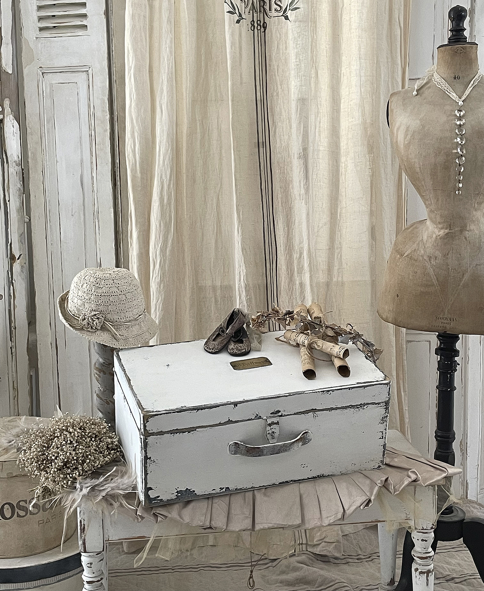 Alte Holzkiste Brocante*** Alte Holzkiste Brocante***